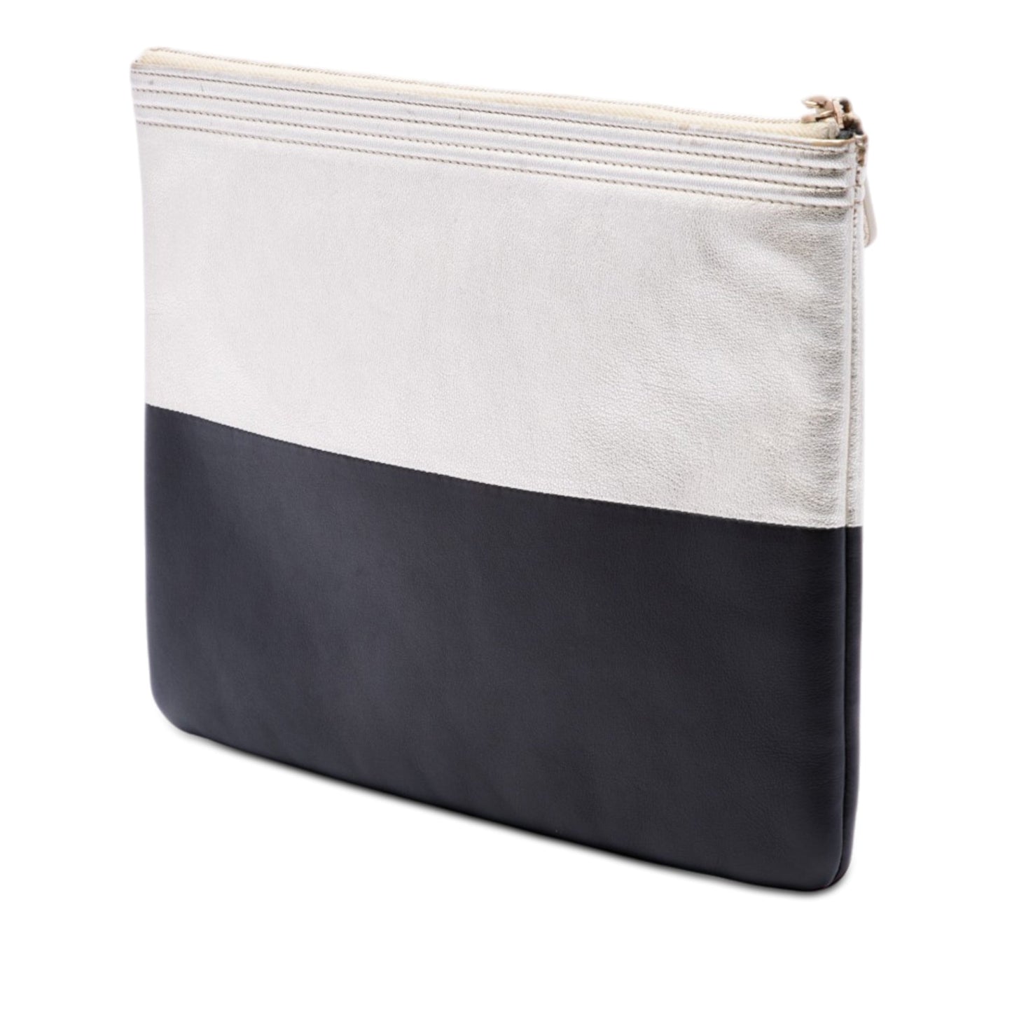 Chanel Medium Bicolor Goatskin Boy O Case Clutch