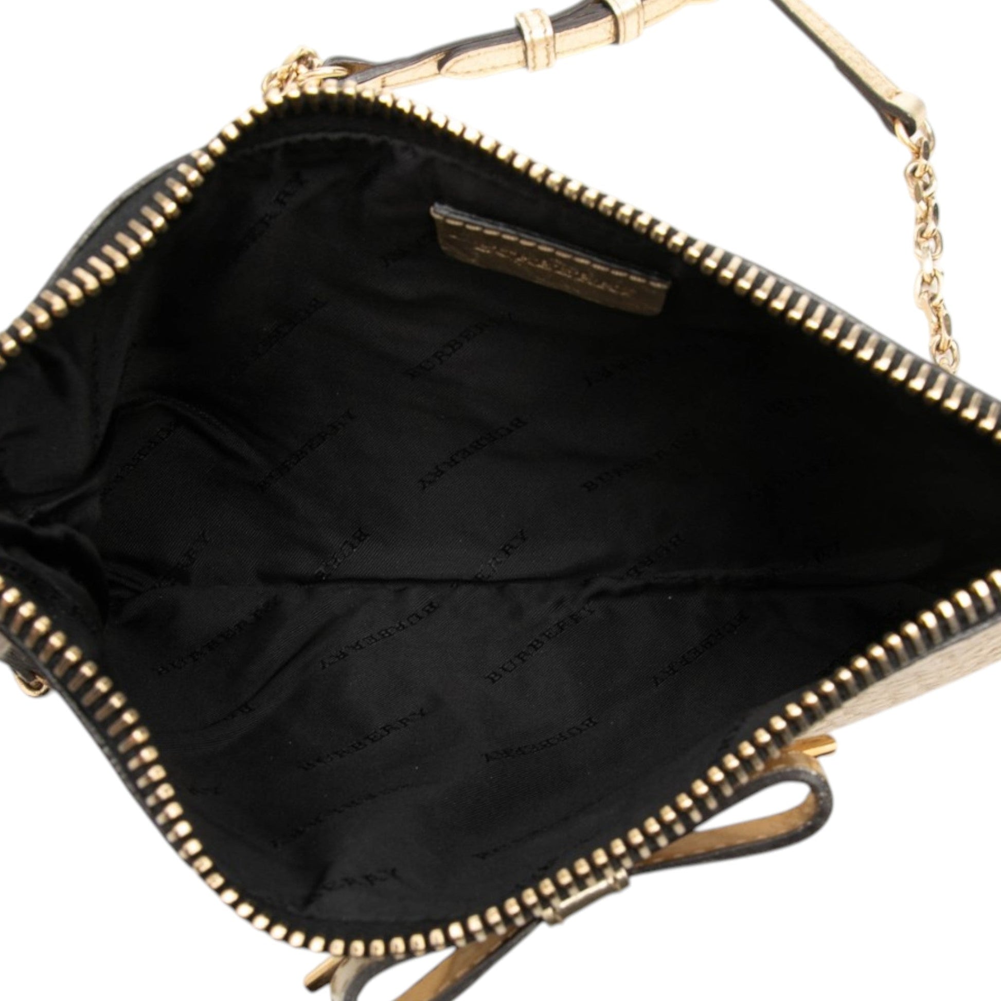 Burberry Metallic Leather Peyton Bow Crossbody