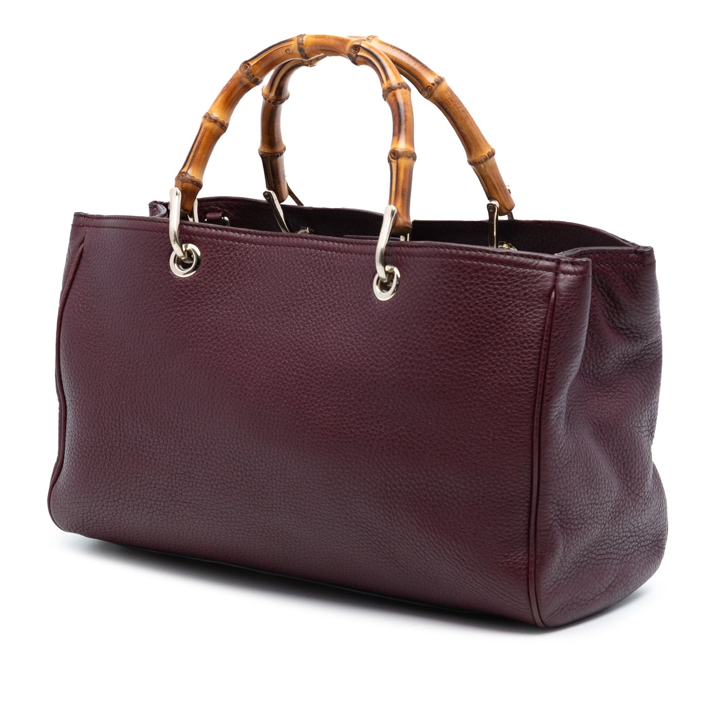 Gucci Medium Calfskin Bamboo Shopper Satchel