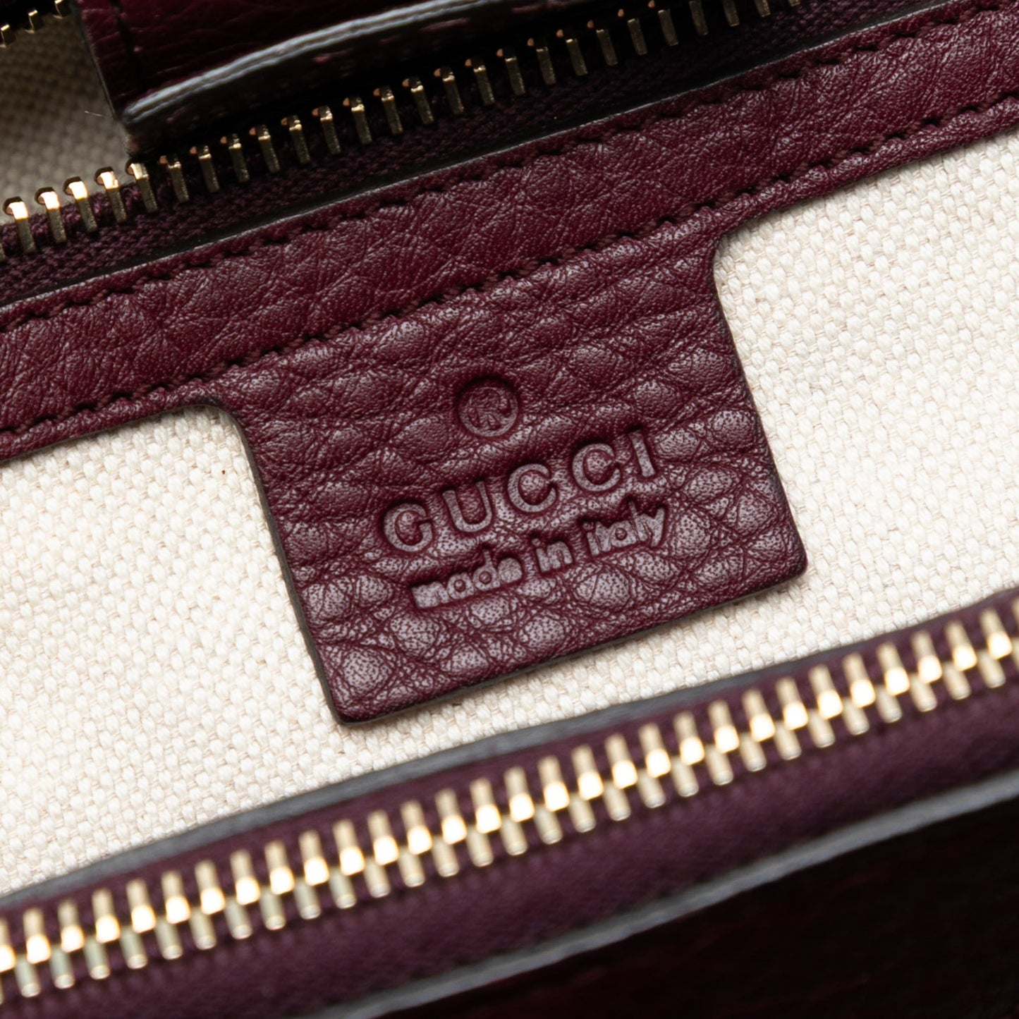 Gucci Medium Calfskin Bamboo Shopper Satchel