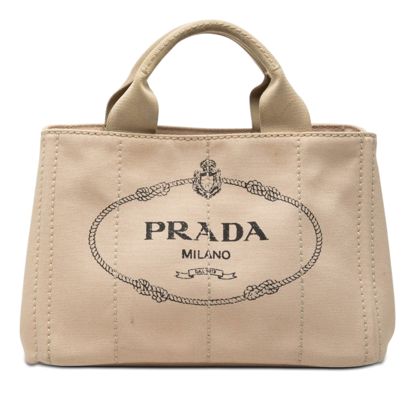 Prada Small Canvas Canapa Logo Tote
