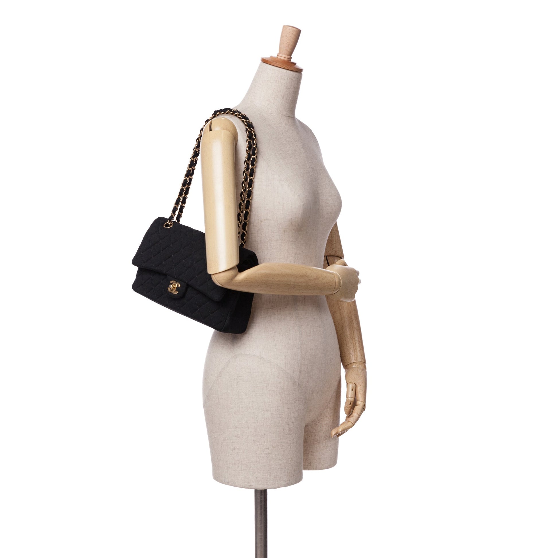 Chanel Medium Classic Jersey Double Flap