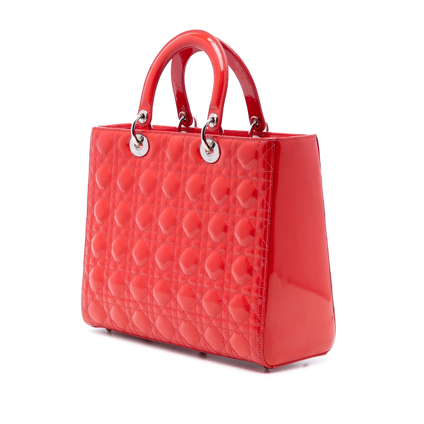Dior Large Patent Cannage Lady Dior