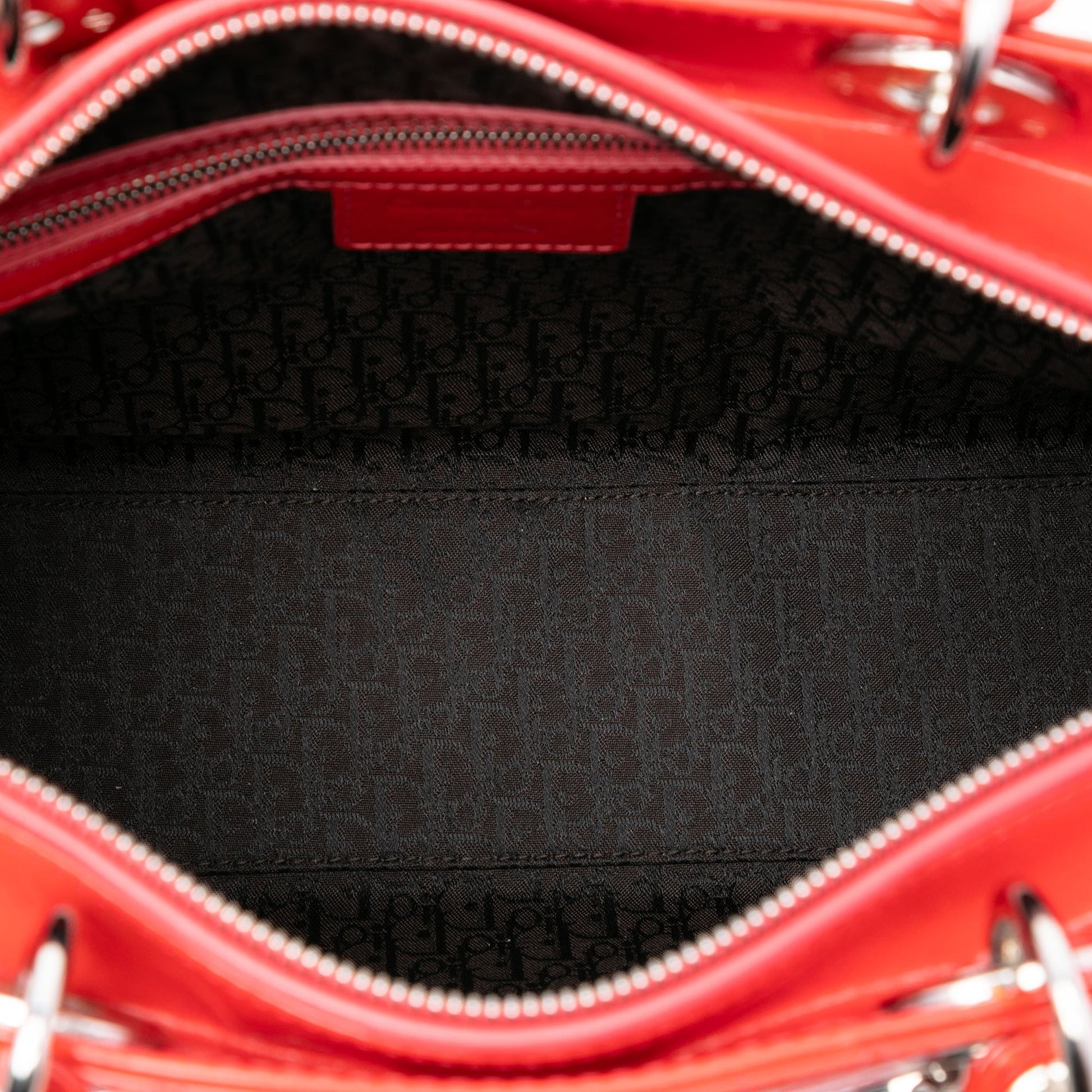 Dior Large Patent Cannage Lady Dior