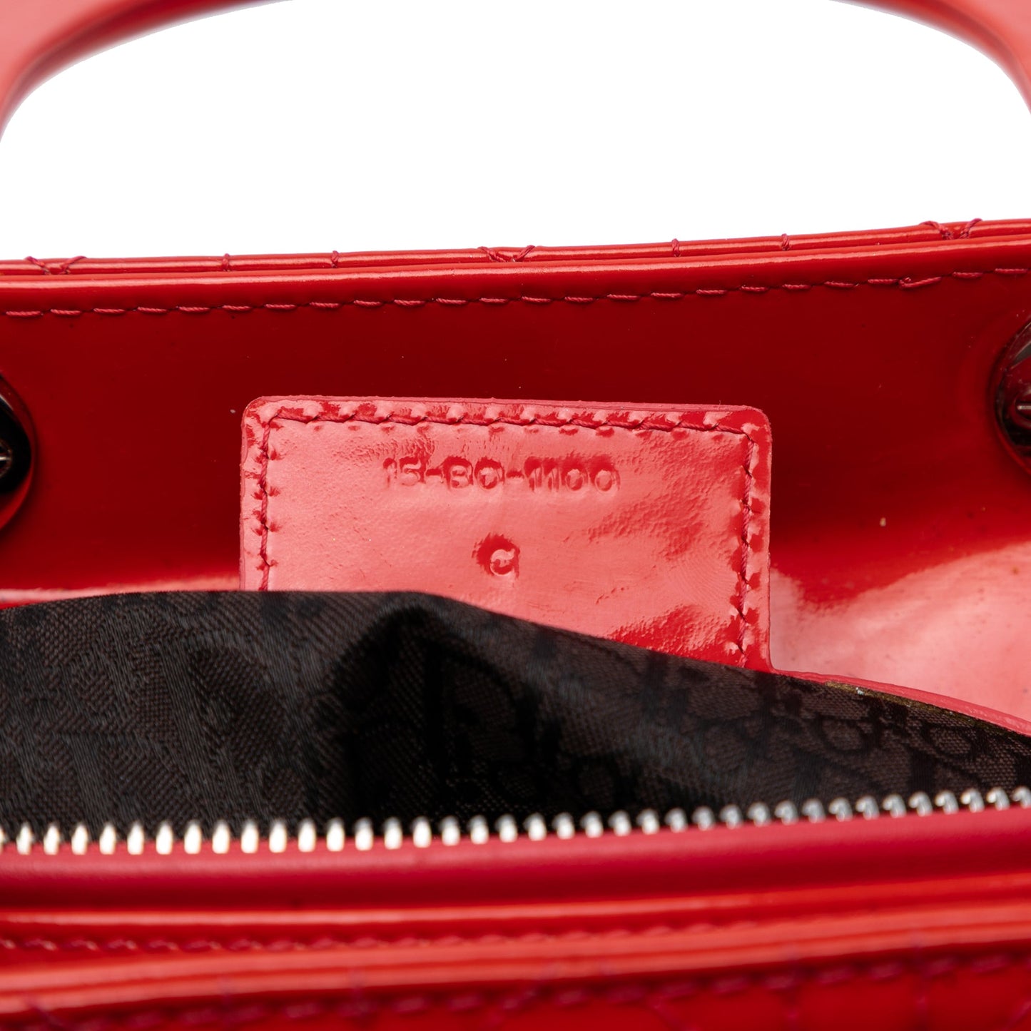 Dior Large Patent Cannage Lady Dior