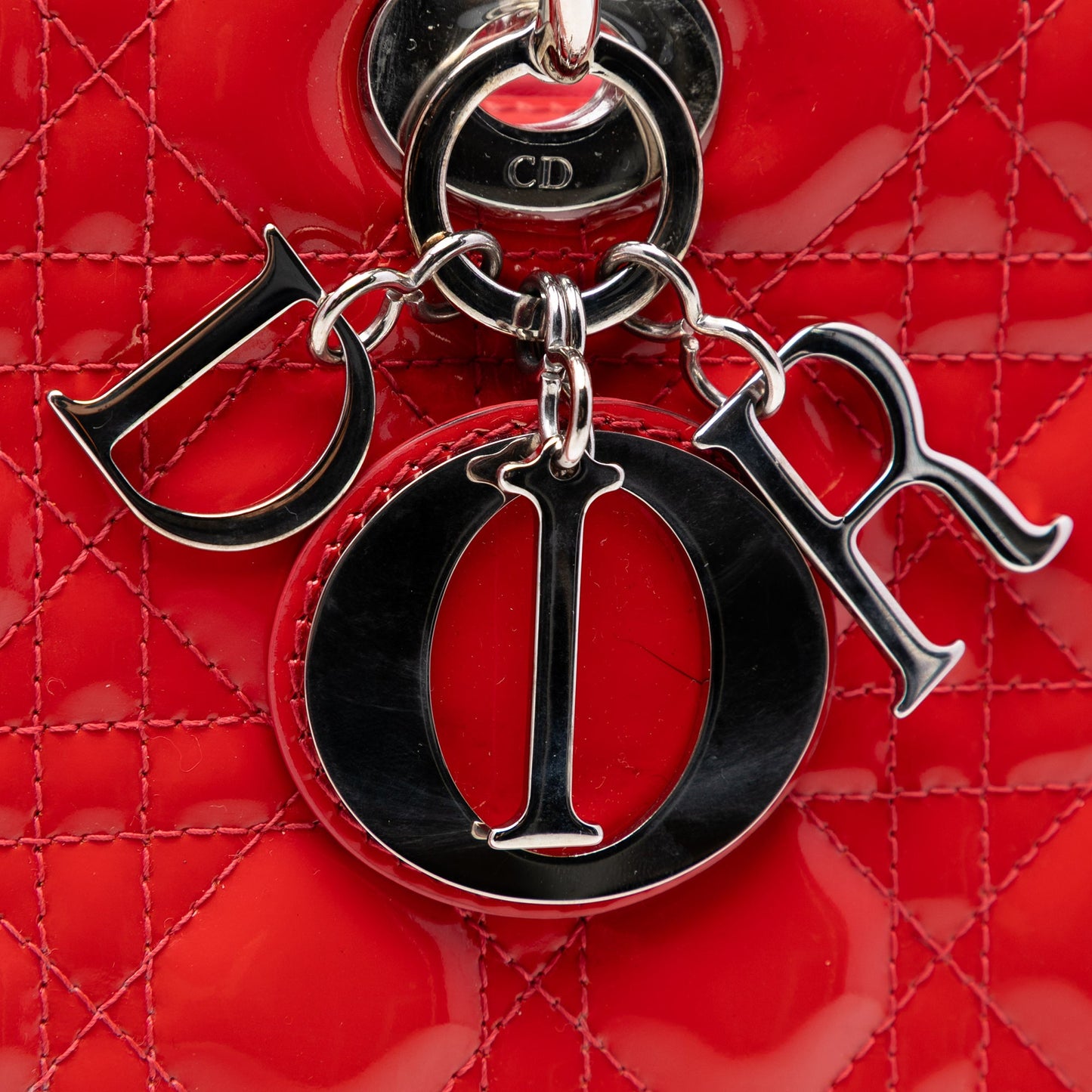 Dior Large Patent Cannage Lady Dior