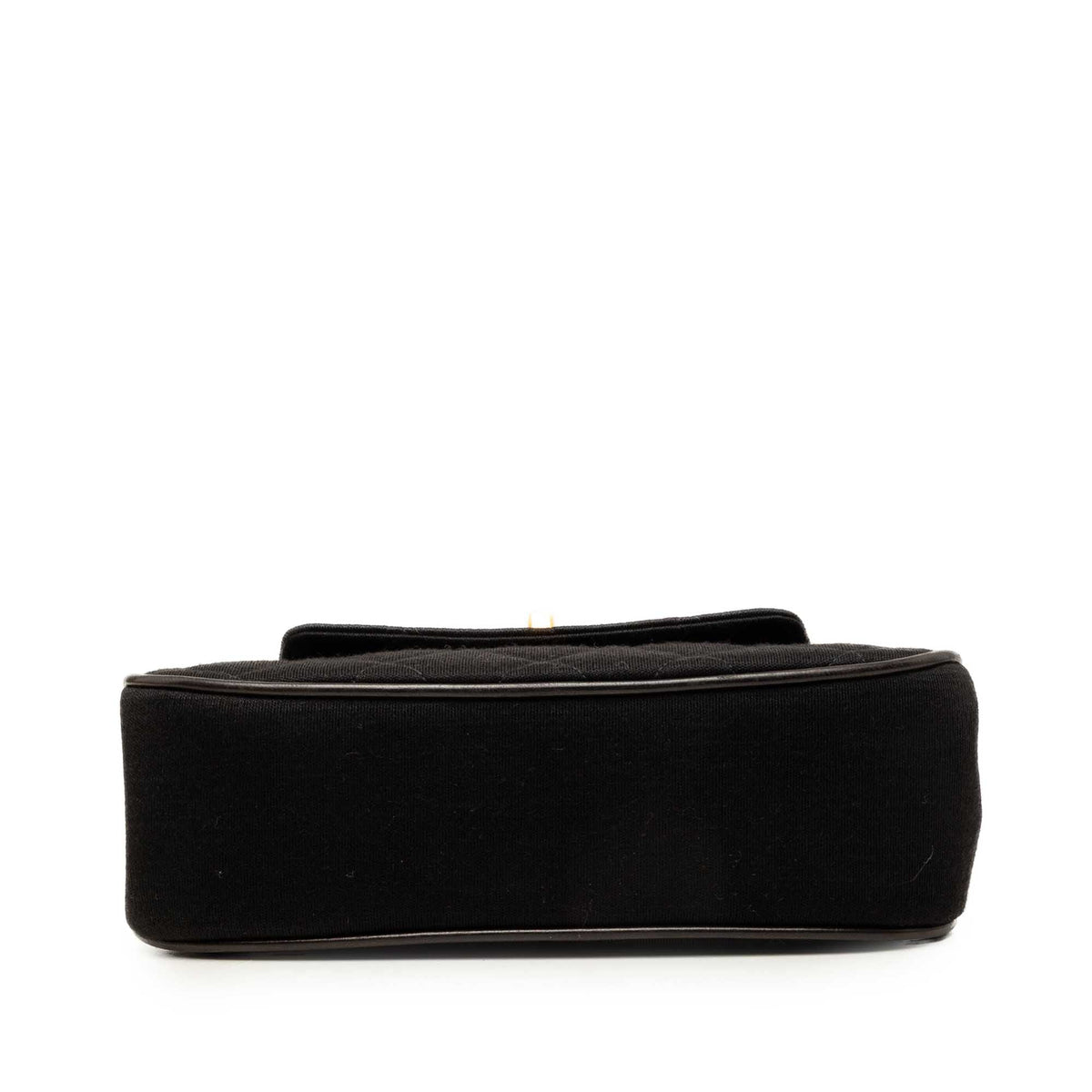 Chanel Quilted Cotton Mademoiselle Lock Top Handle Bag — Black