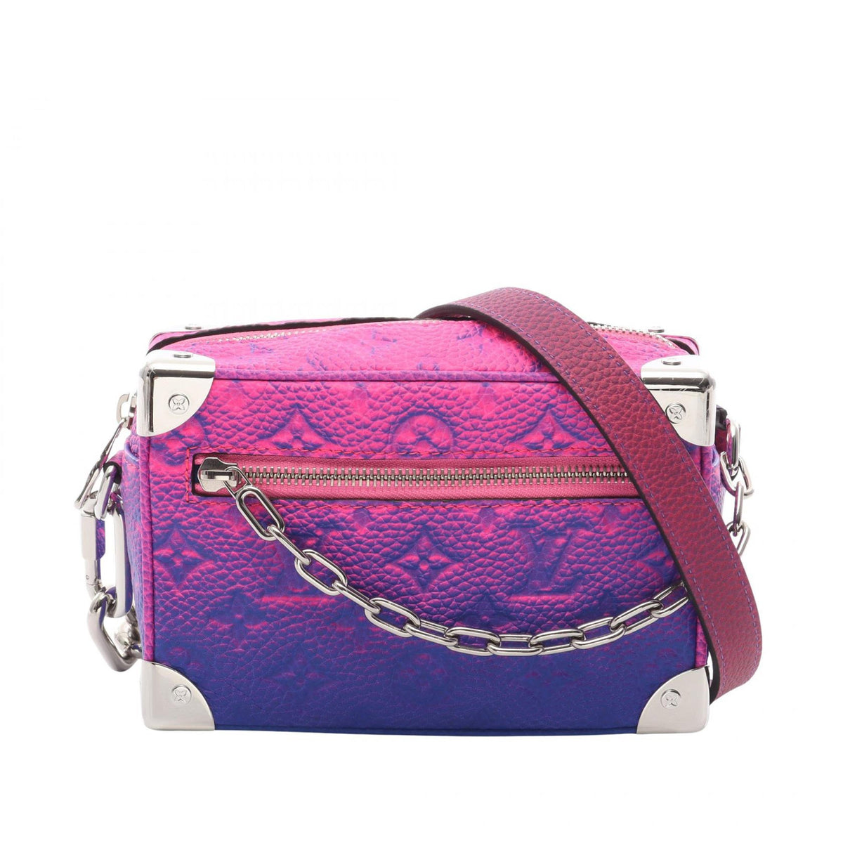Louis Vuitton Monogram Taurillon Illusion Mini Soft Trunk — Pink
