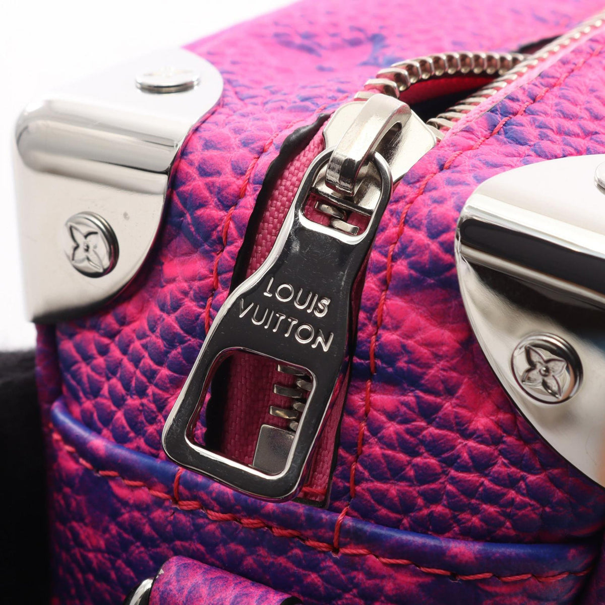 Louis Vuitton Monogram Taurillon Illusion Mini Soft Trunk — Pink