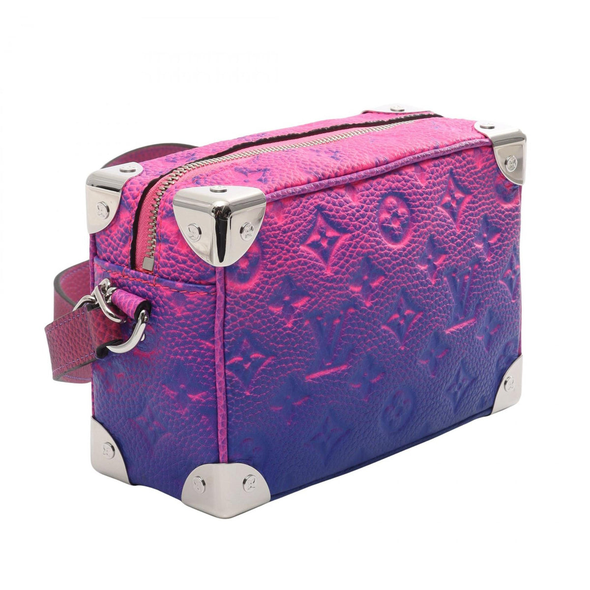 Louis Vuitton Monogram Taurillon Illusion Mini Soft Trunk — Pink