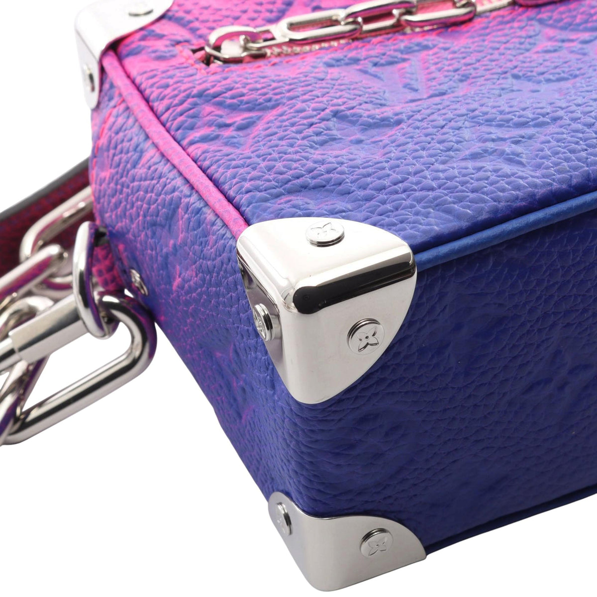 Louis Vuitton Monogram Taurillon Illusion Mini Soft Trunk — Pink