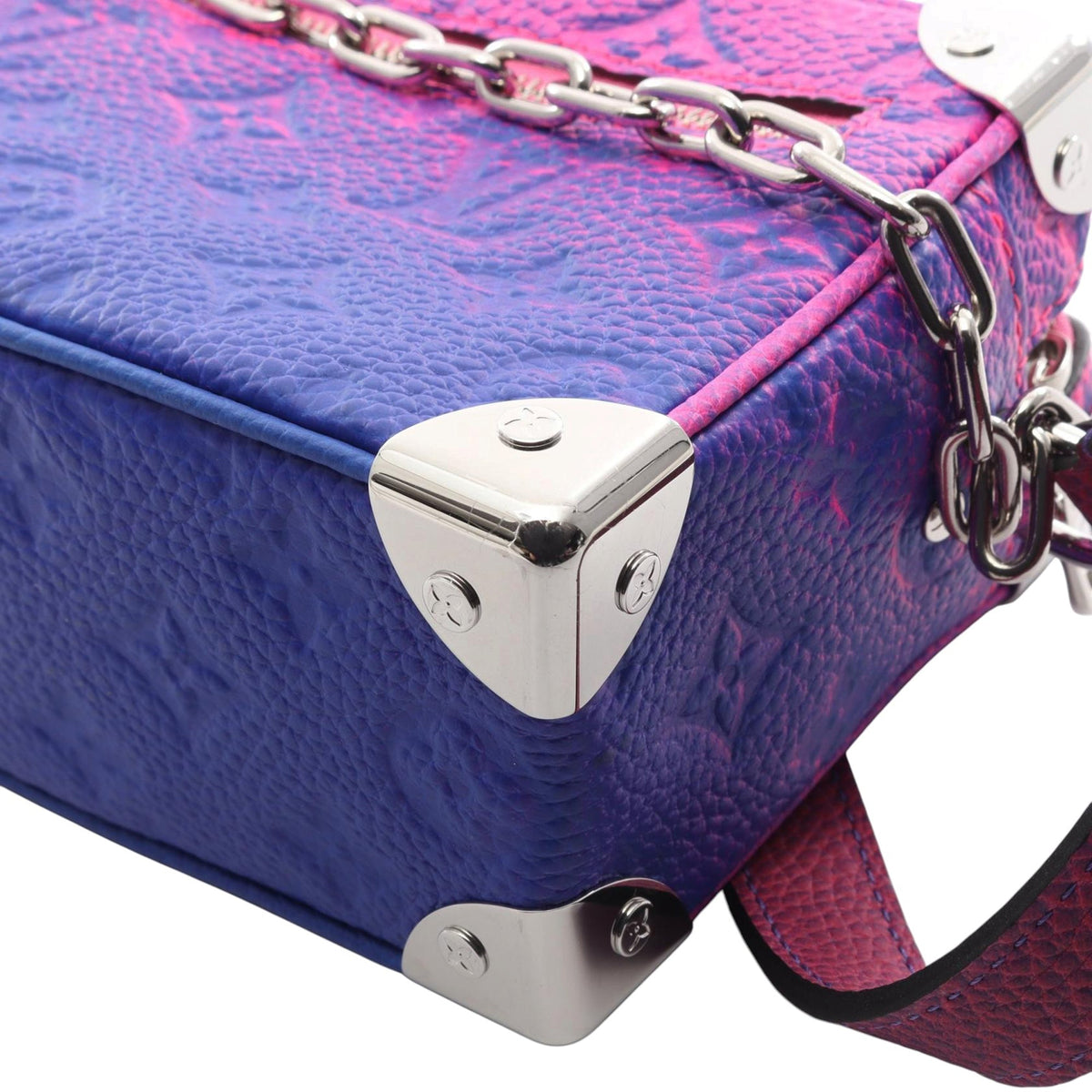 Louis Vuitton Monogram Taurillon Illusion Mini Soft Trunk — Pink