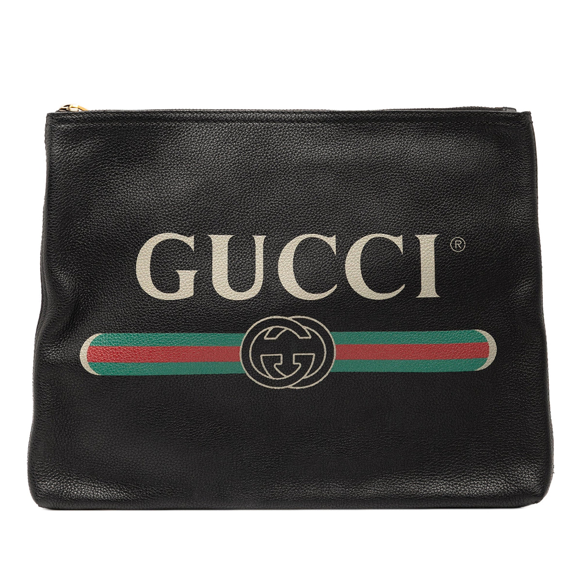 Gucci Medium Calfskin Logo Portfolio Clutch