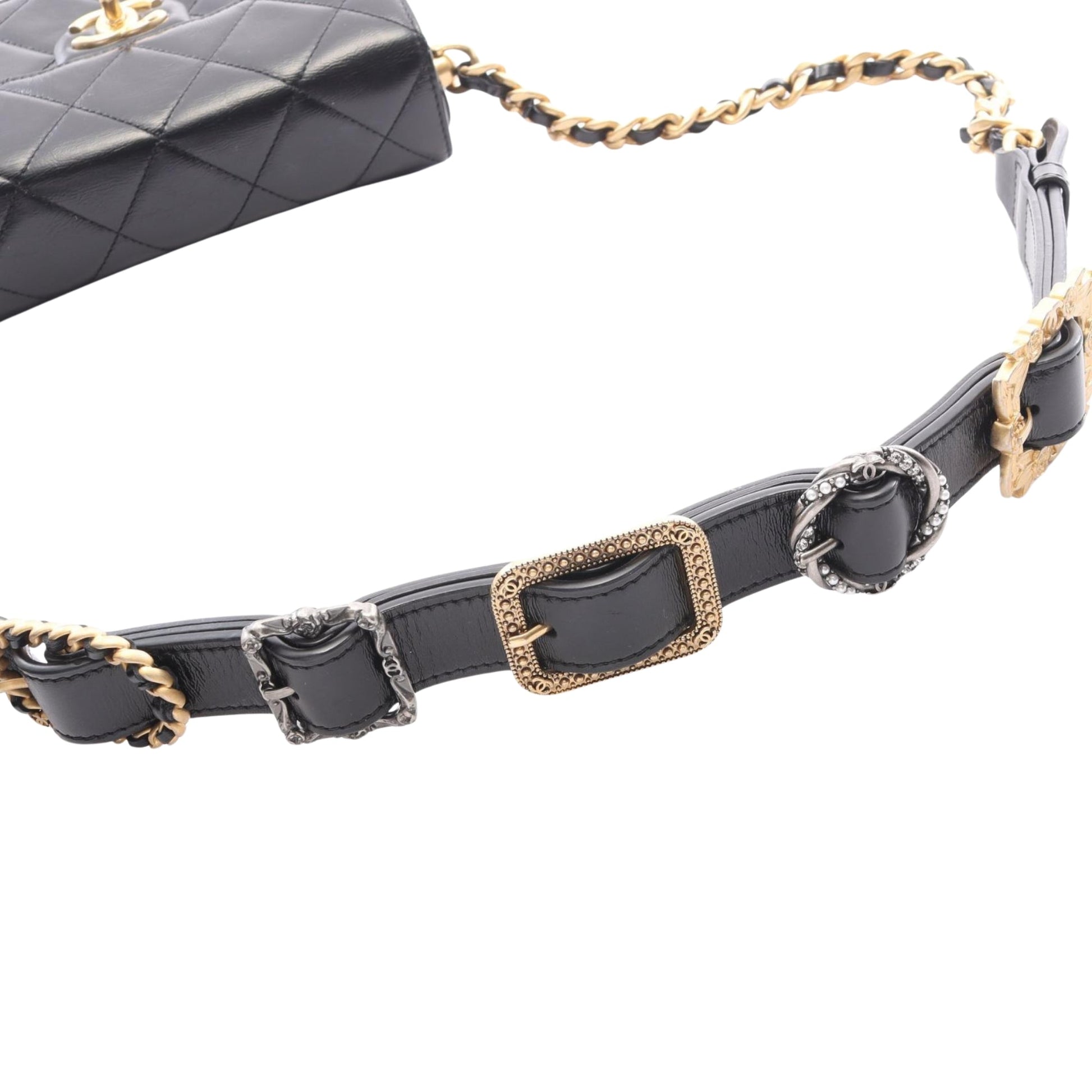 Chanel Mini CC Quilted Calfskin Round Moon Messenger Flap