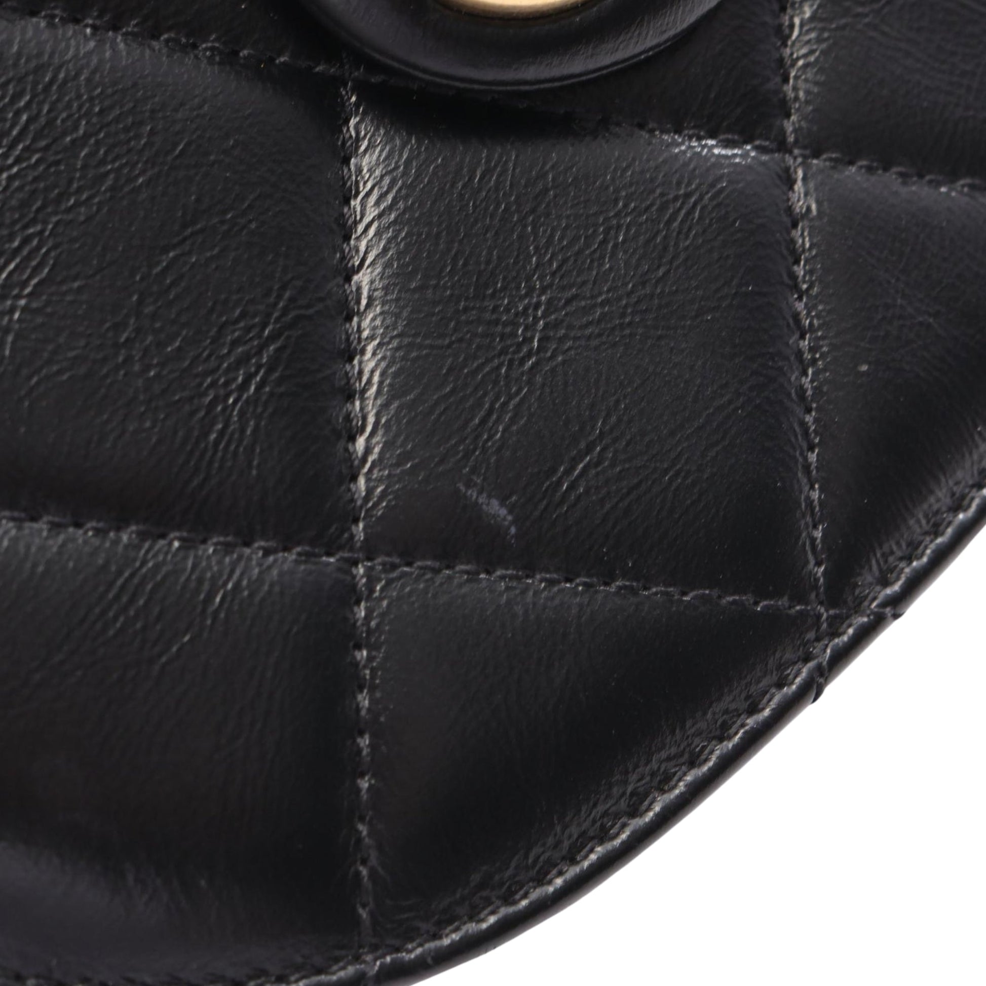 Chanel Mini CC Quilted Calfskin Round Moon Messenger Flap