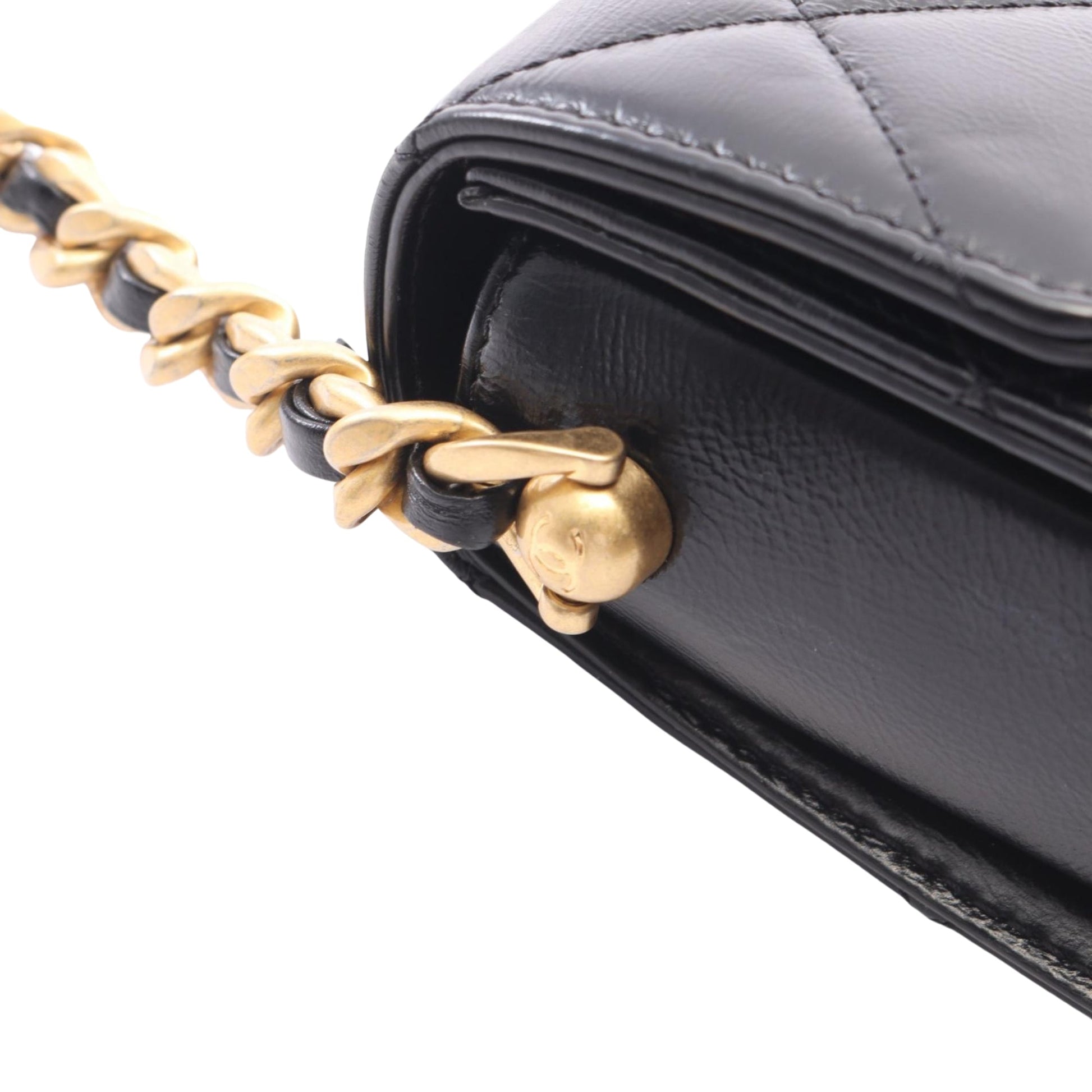 Chanel Mini CC Quilted Calfskin Round Moon Messenger Flap