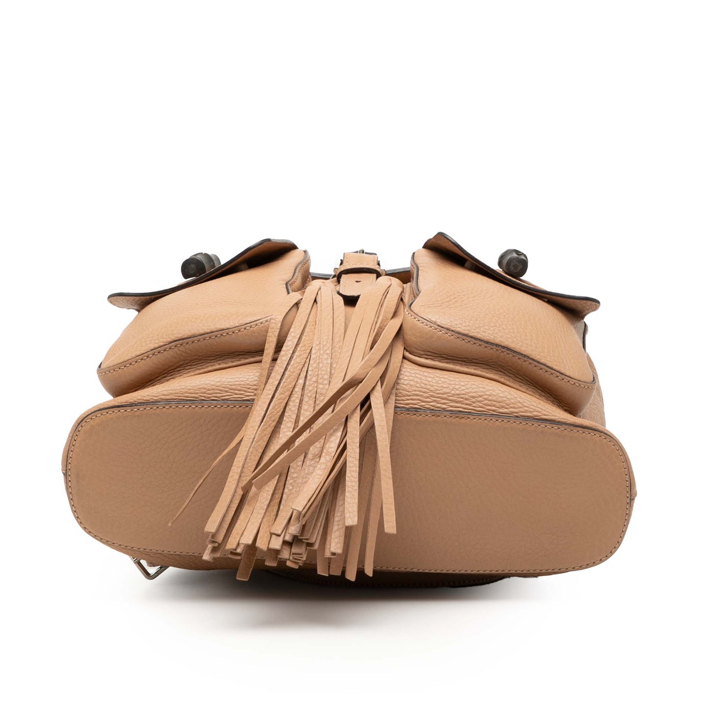 Gucci Leather Bamboo Tassel Backpack