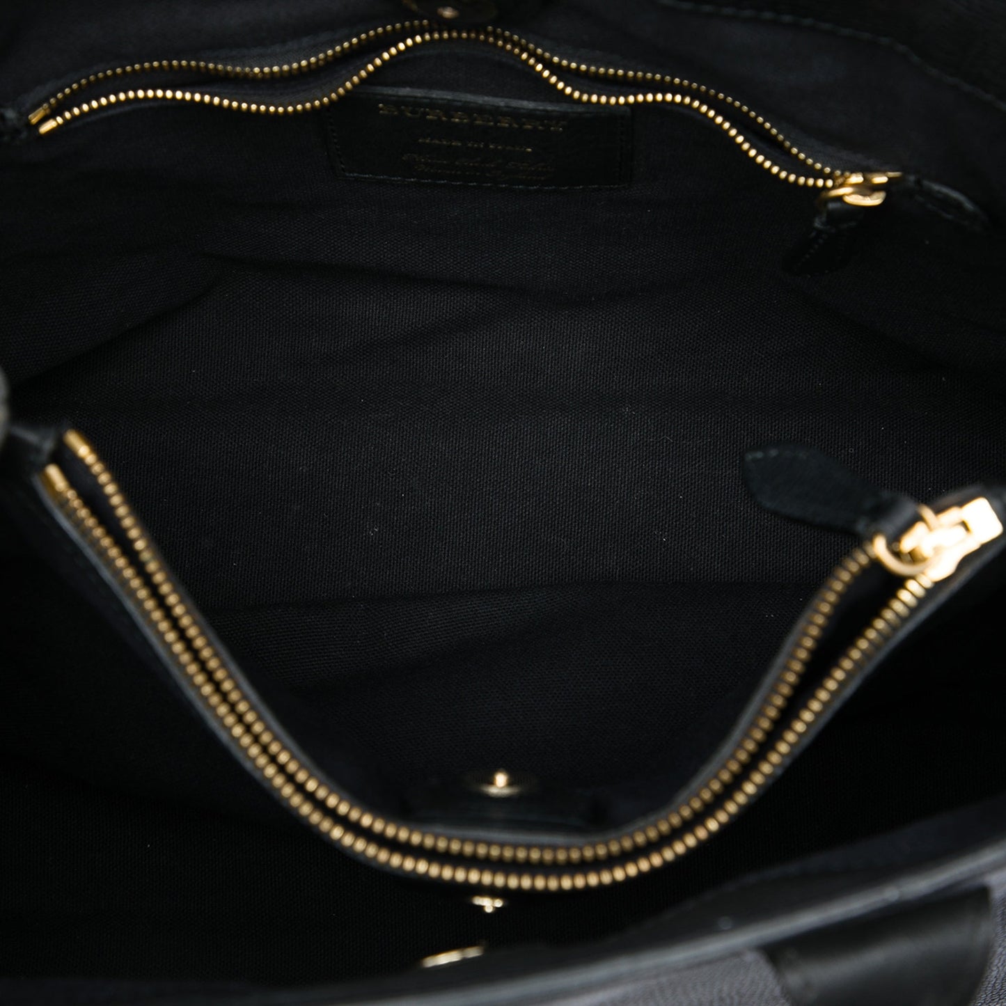 Burberry Medium Leather and House Check Banner Satchel