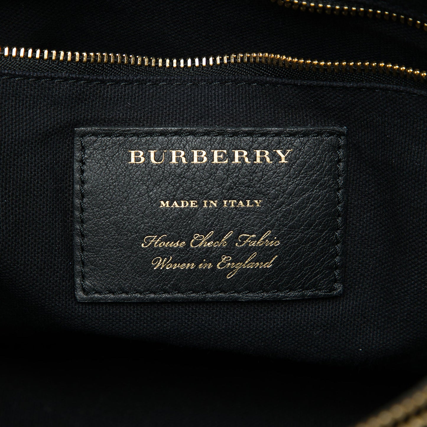 Burberry Medium Leather and House Check Banner Satchel