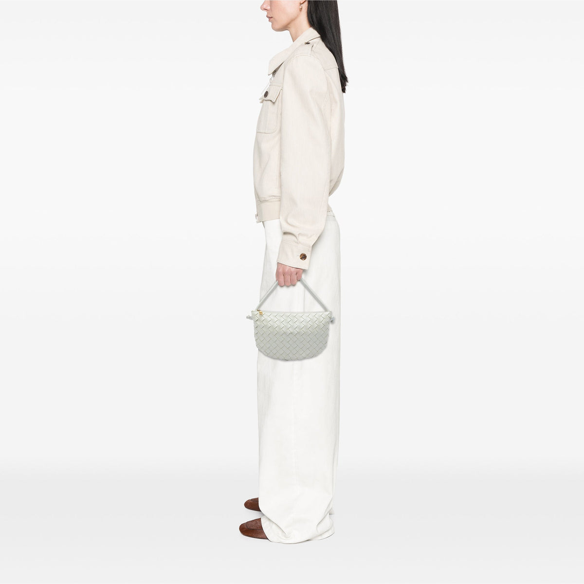 Bottega Veneta Small Lambskin Intrecciato Turn Pouch