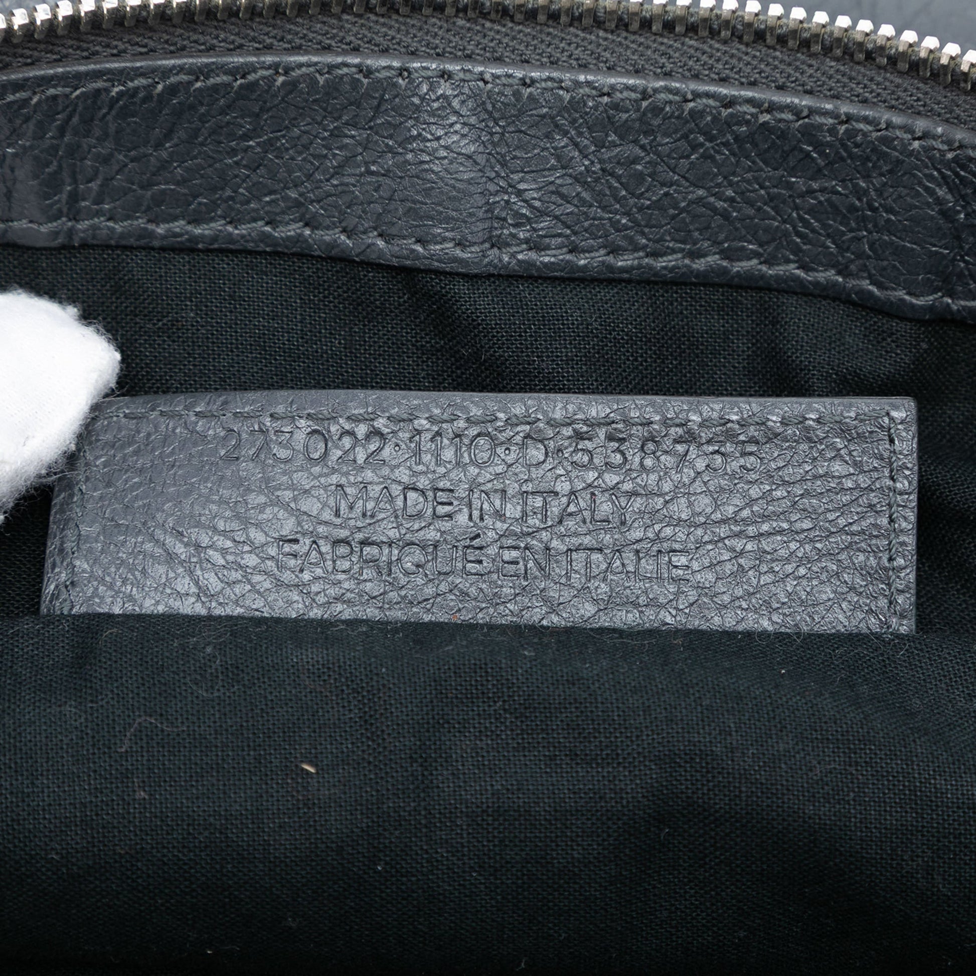 Balenciaga Lambskin Motocross Classic Clip M Clutch