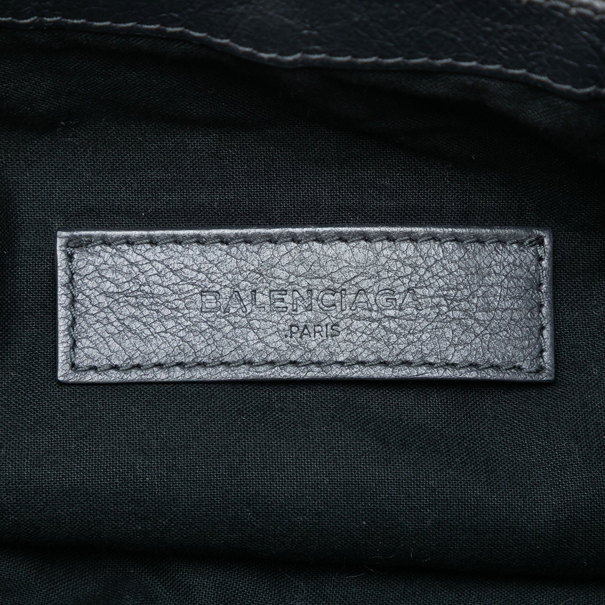 Balenciaga Lambskin Motocross Classic Clip M Clutch