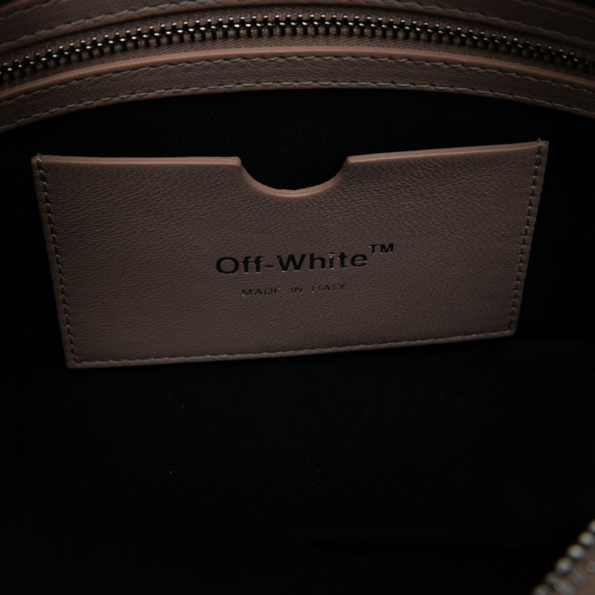 Off-White Matelasse Lambskin Jackhammer Camera Bag — Brown
