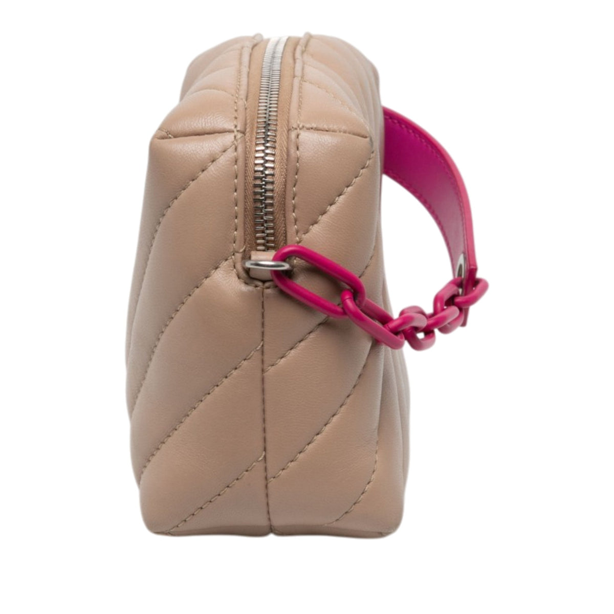 Off-White Matelasse Lambskin Jackhammer Camera Bag — Brown