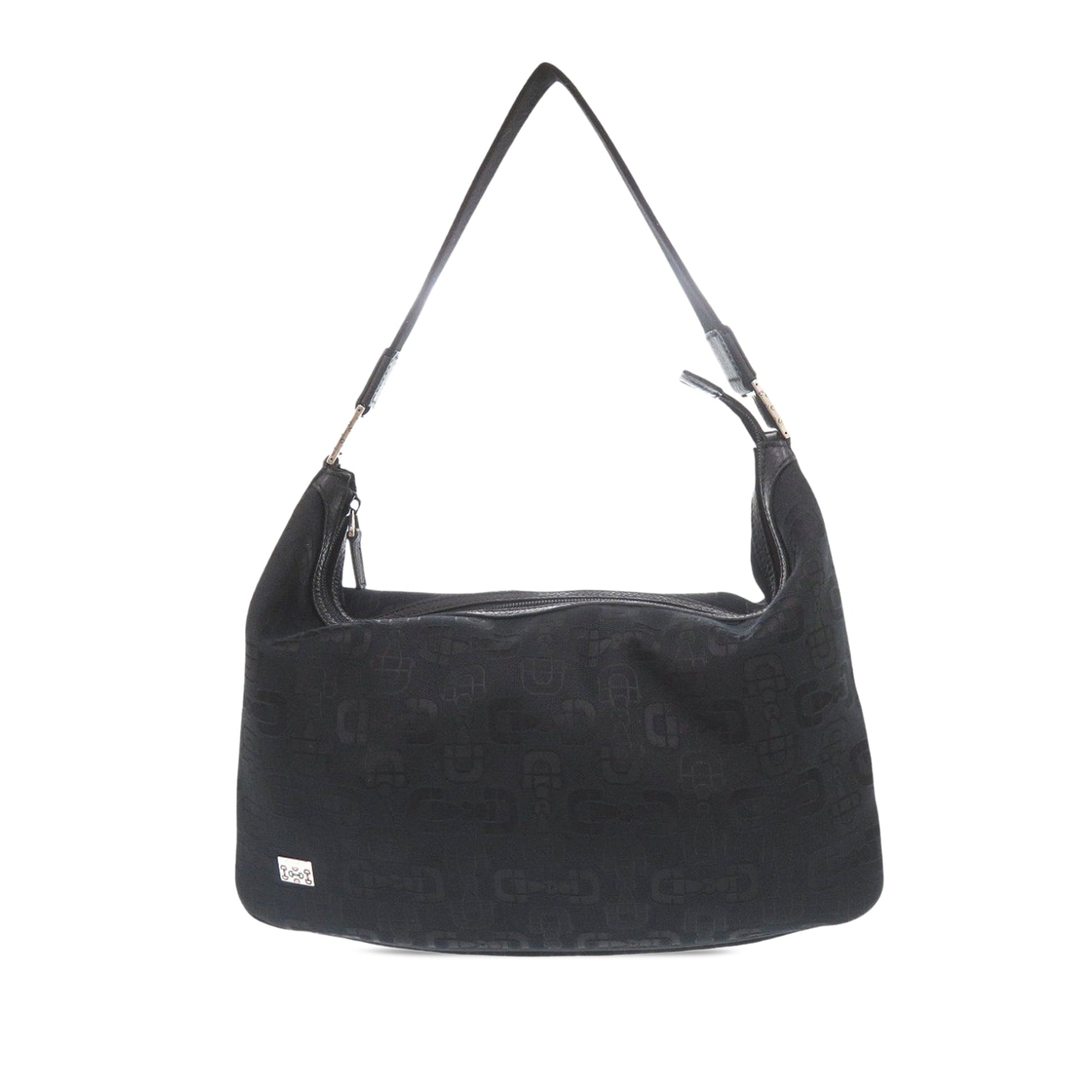 Gucci Horsebit Canvas Shoulder Bag