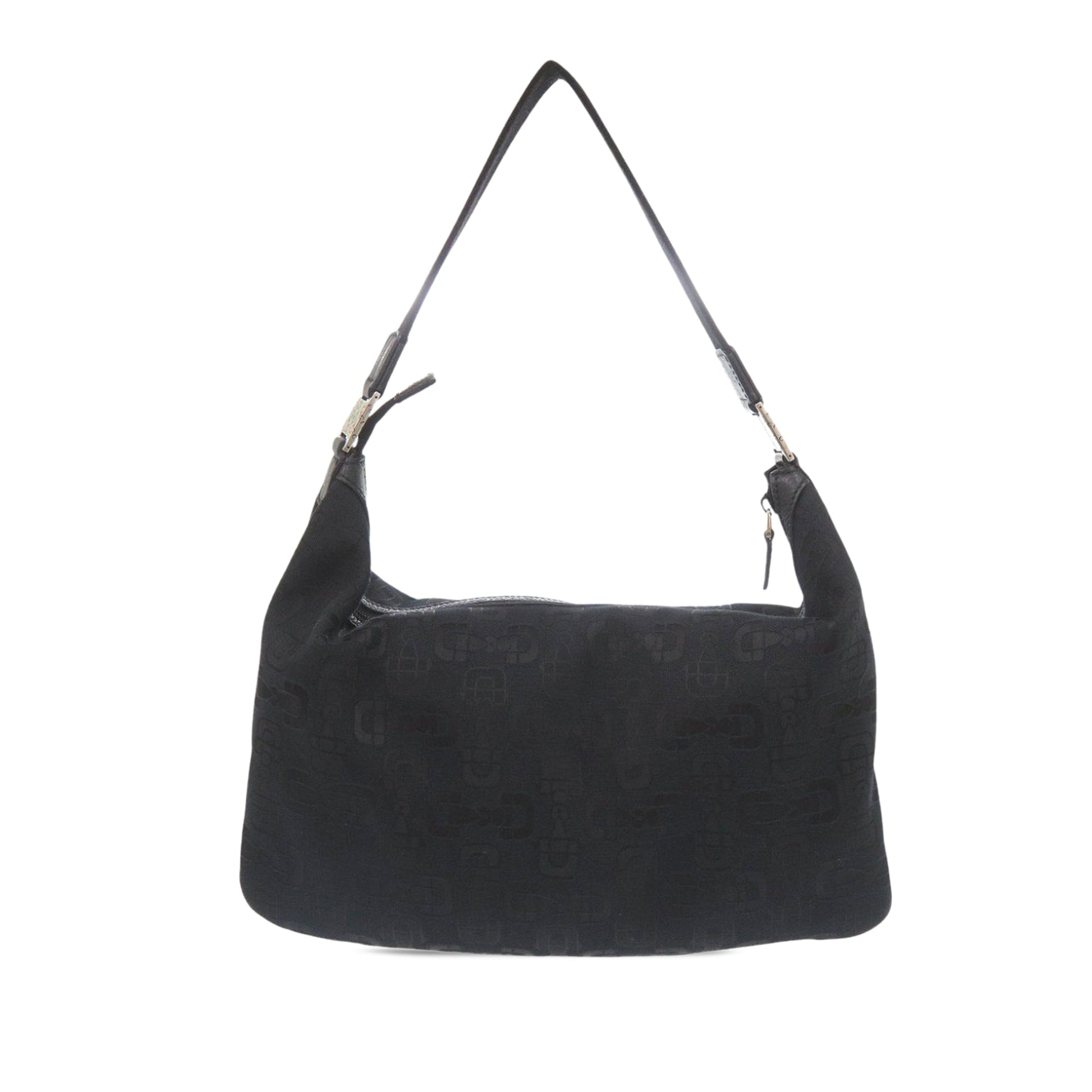 Gucci Horsebit Canvas Shoulder Bag