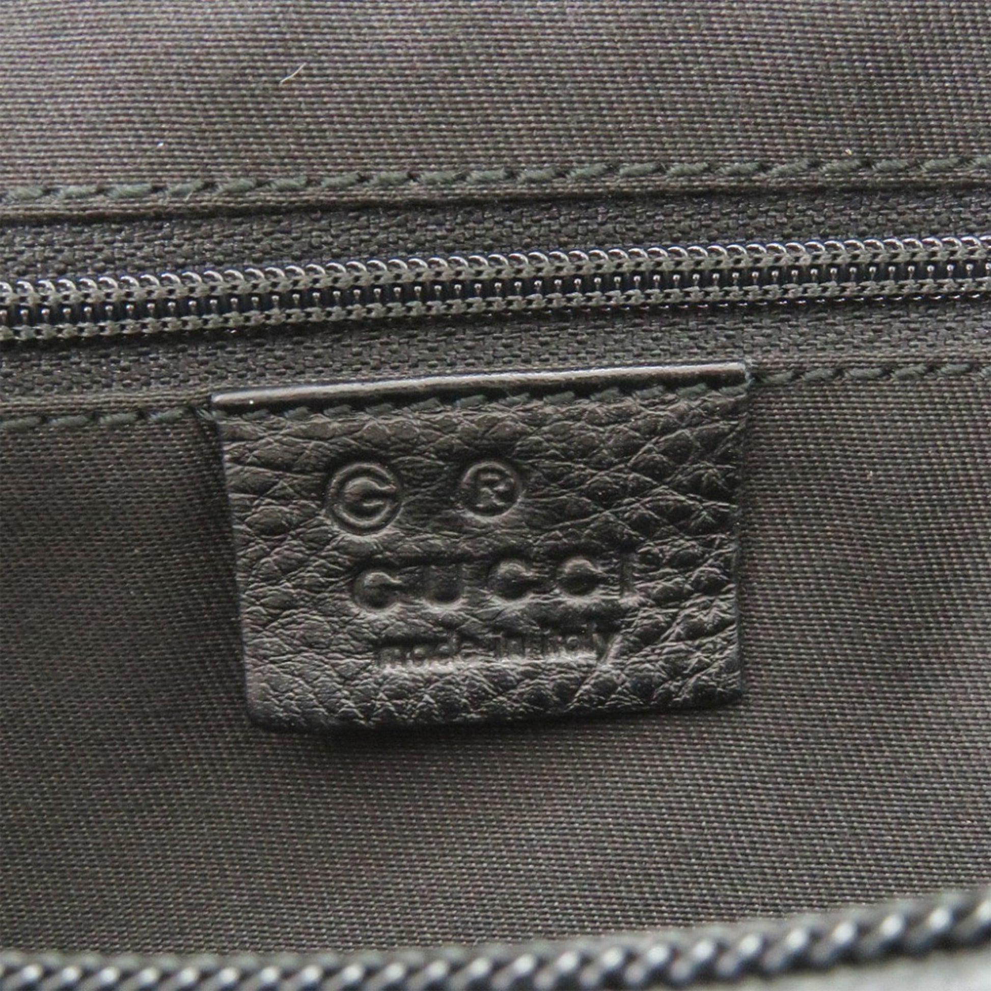 Gucci Horsebit Canvas Shoulder Bag