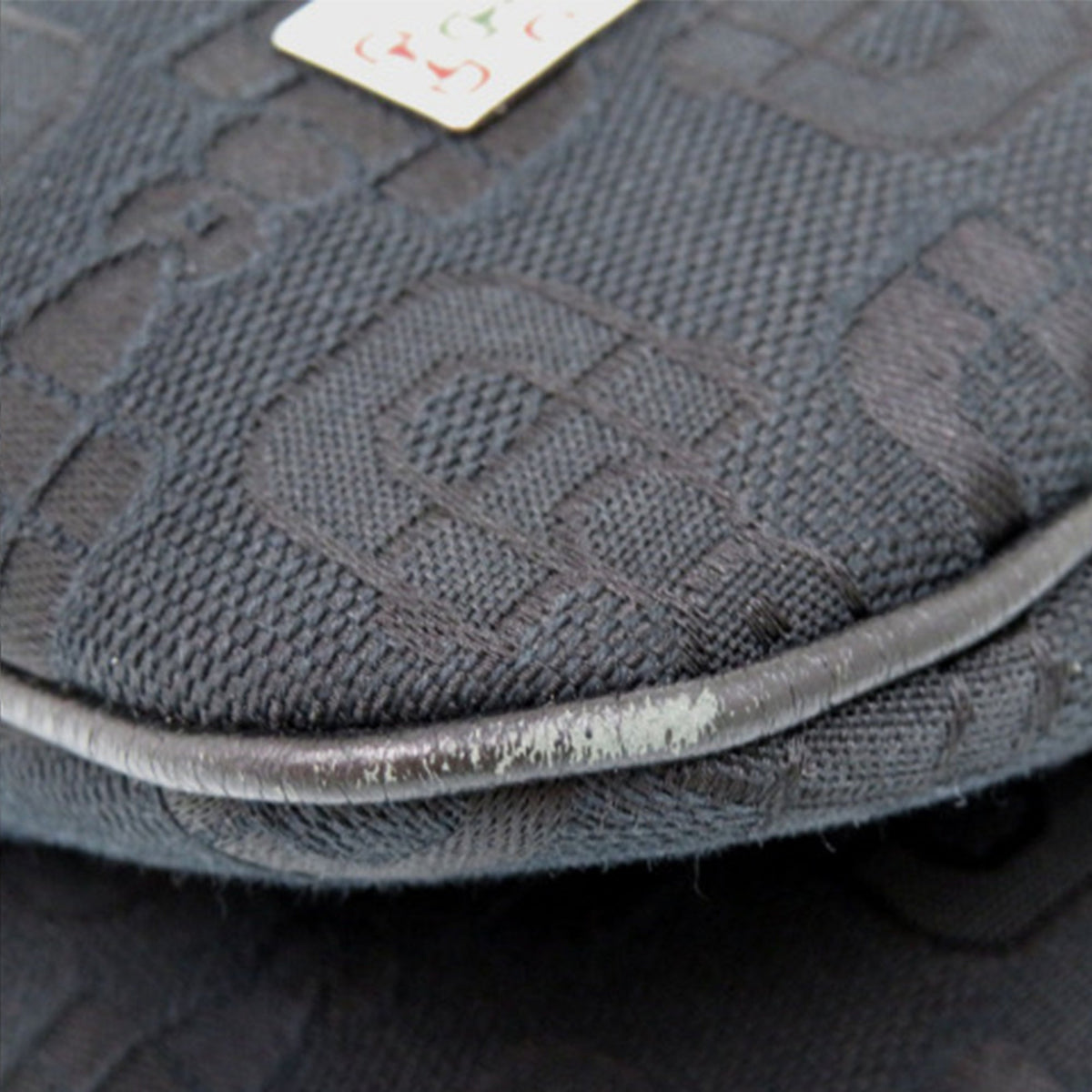 Gucci Horsebit Canvas Shoulder Bag
