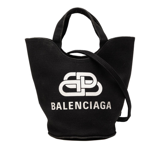 Balenciaga Canvas Wave Tote XS