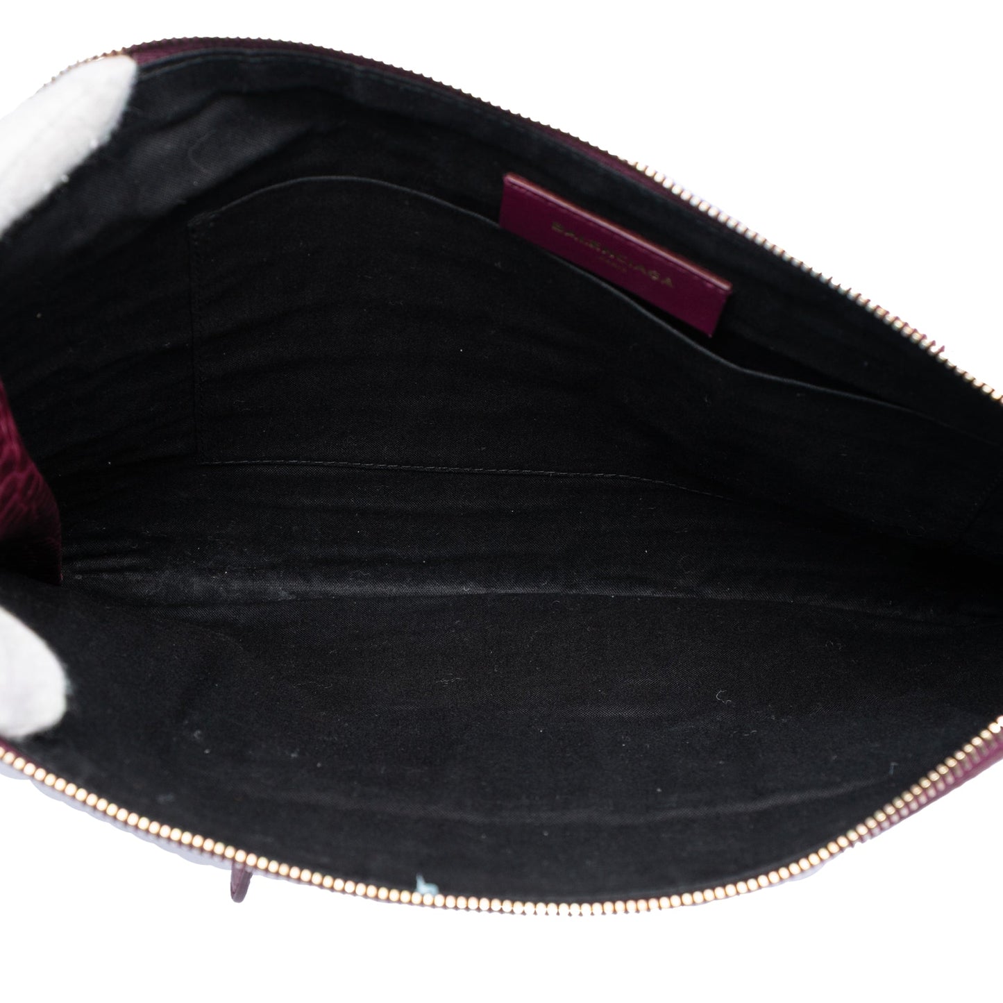 Croc Embossed Calfskin Motocross Giant 12 Zip Around Flat Clutch