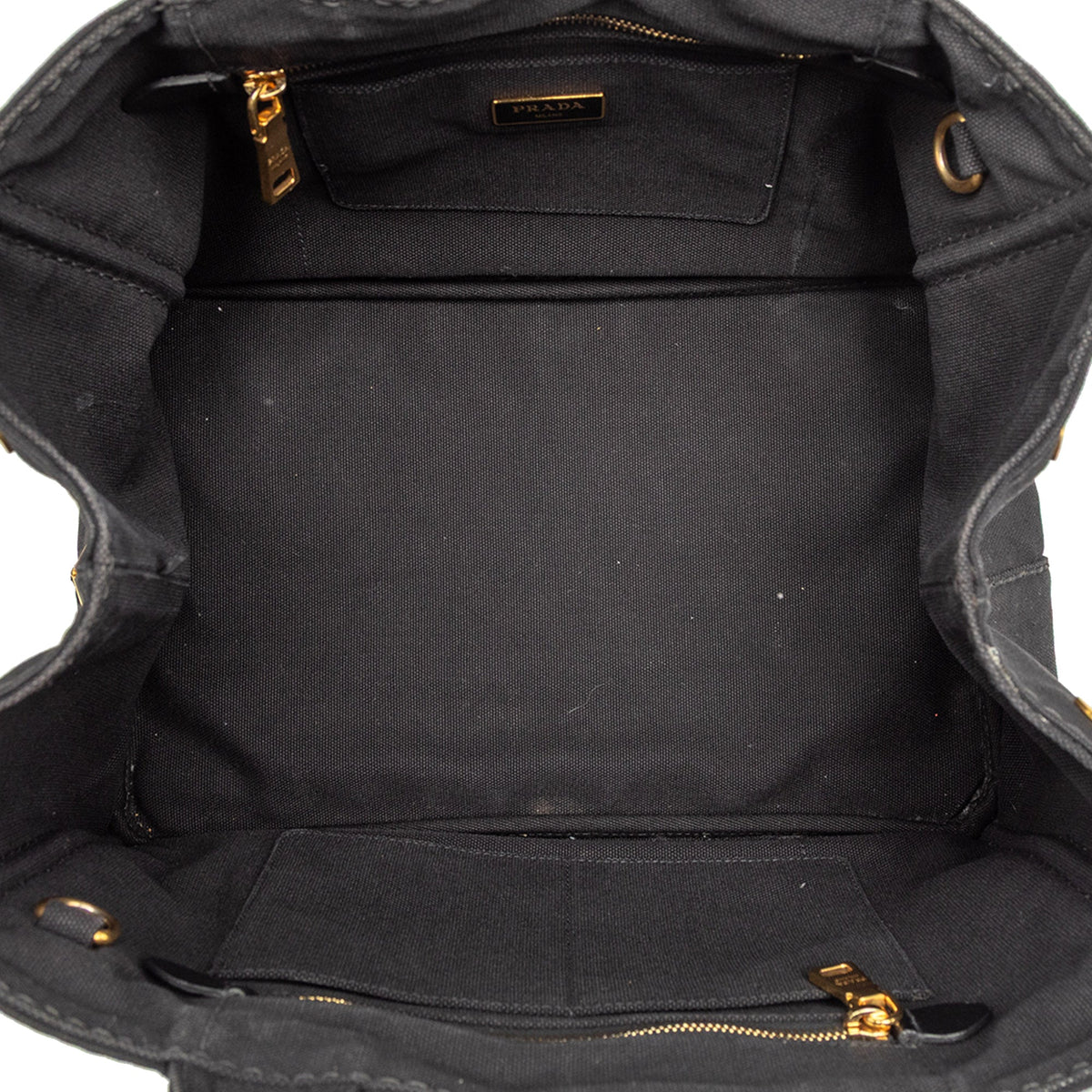 Prada Canvas Canapa Logo Tote
