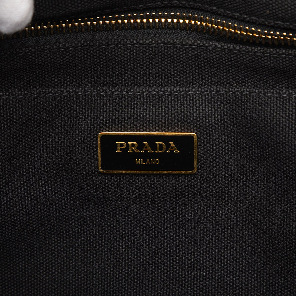 Prada Canvas Canapa Logo Tote