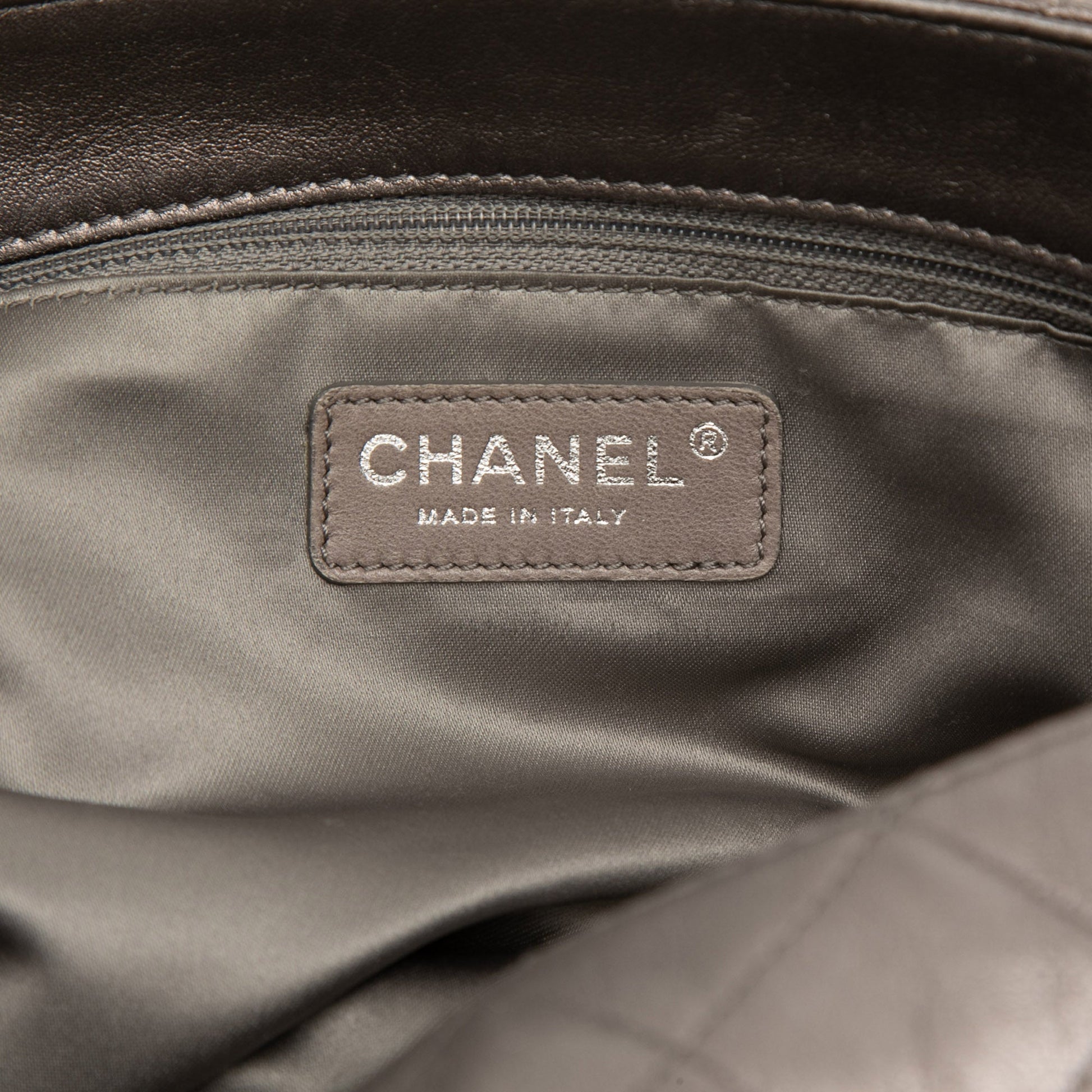 Chanel Quilted Metallic Lambskin Sharpei Flap
