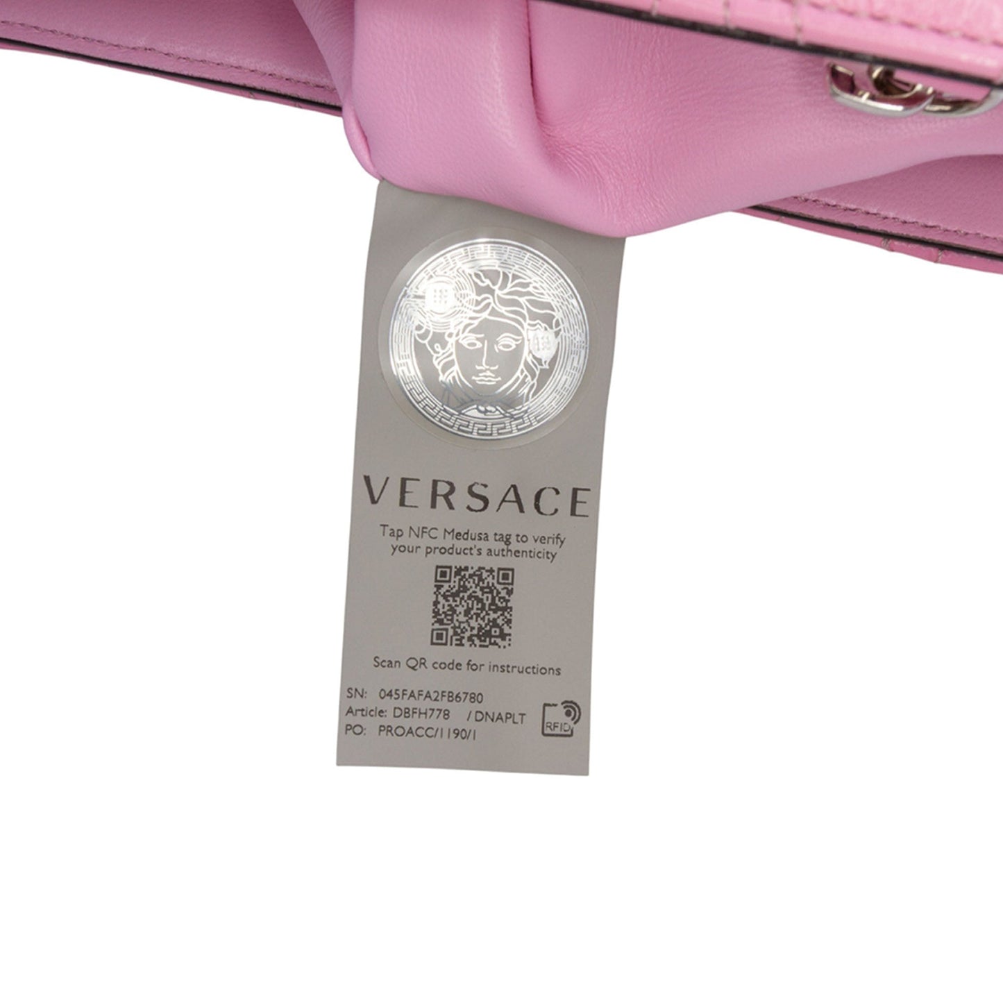 Versace Quilted Leather Virtus Tote