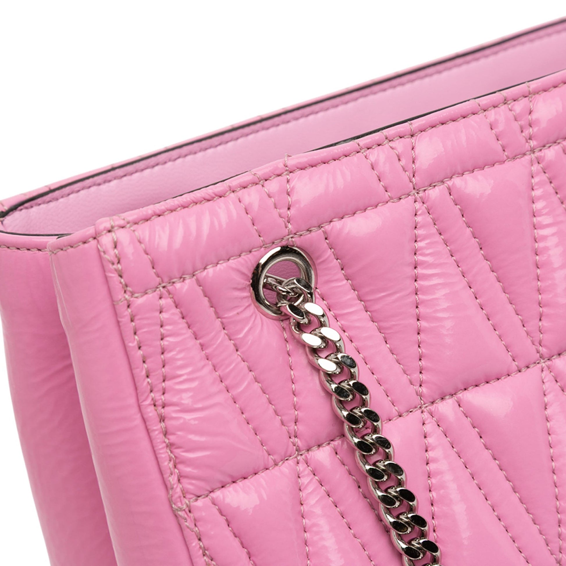 Versace Quilted Leather Virtus Tote
