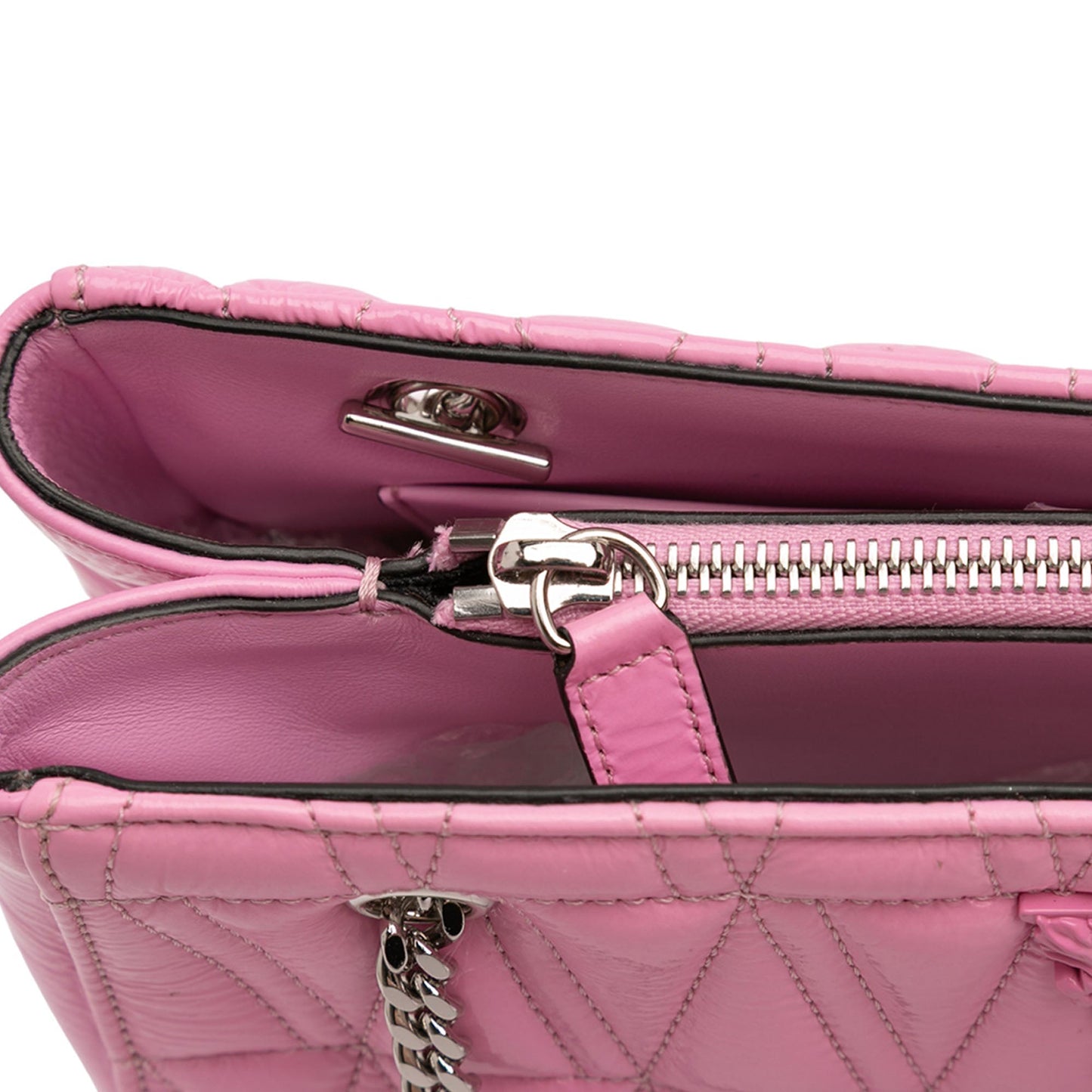 Versace Quilted Leather Virtus Tote