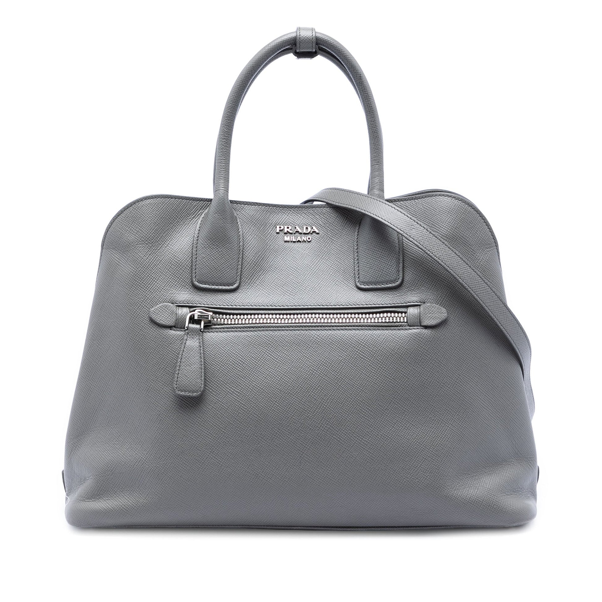 Prada Large Saffiano Cuir Dome Bag