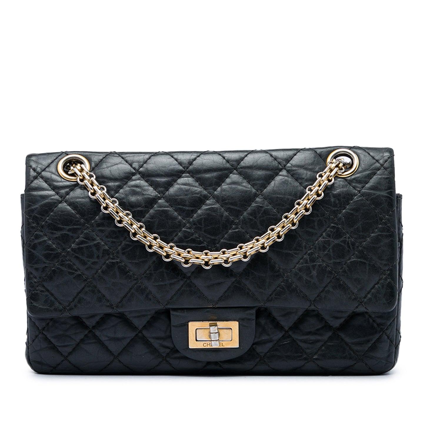 Chanel Quilted Aged Calfskin Reissue 2.55 Double Flap 225