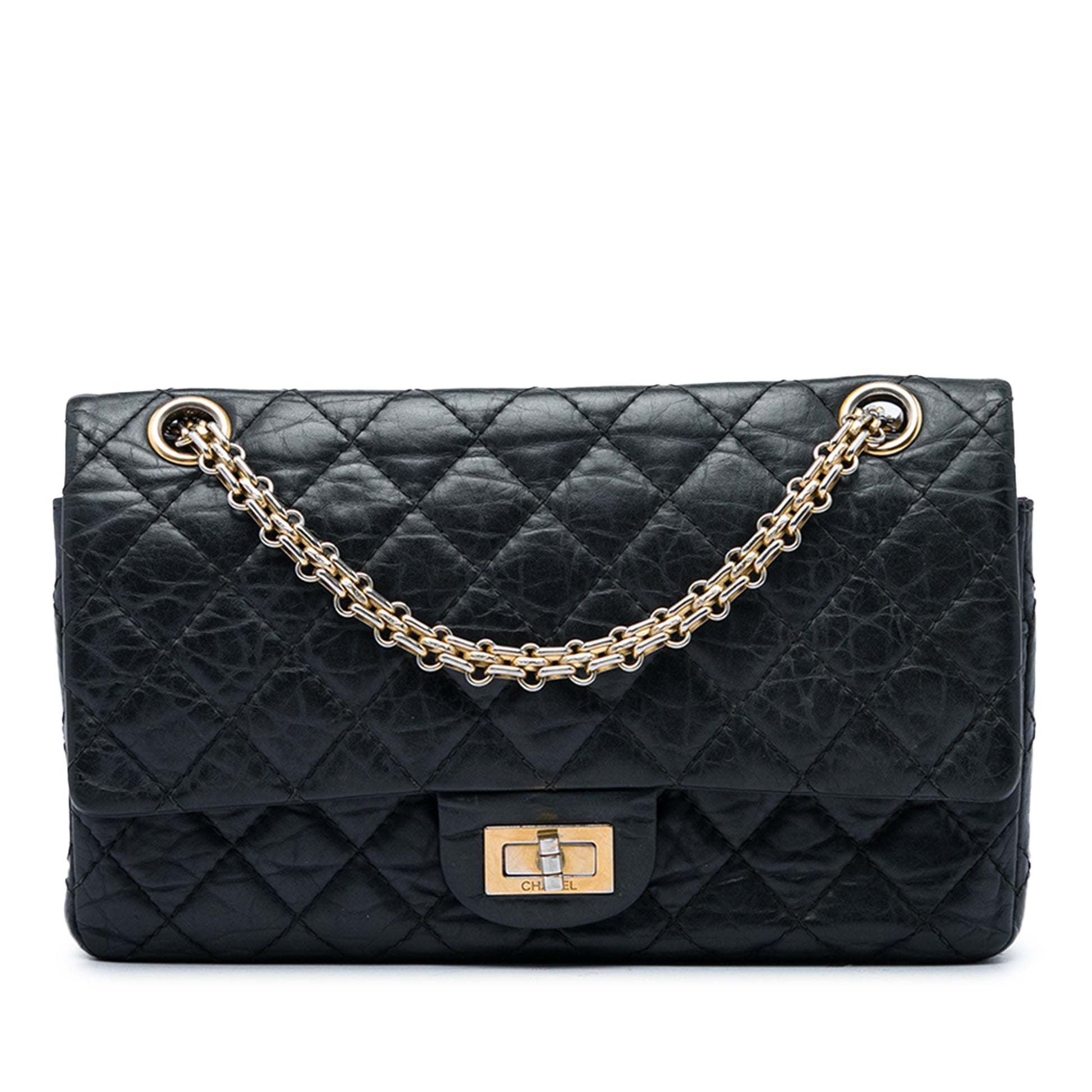 Chanel Quilted Aged Calfskin Reissue 2.55 Double Flap 225