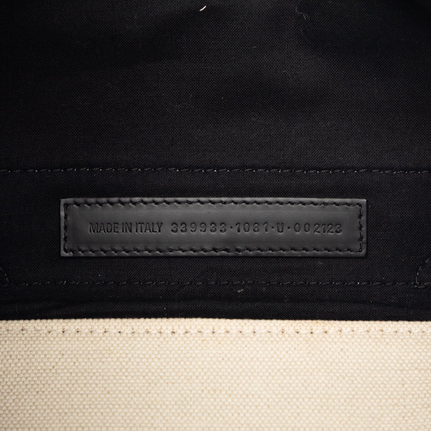 Canvas Navy Cabas Tote S