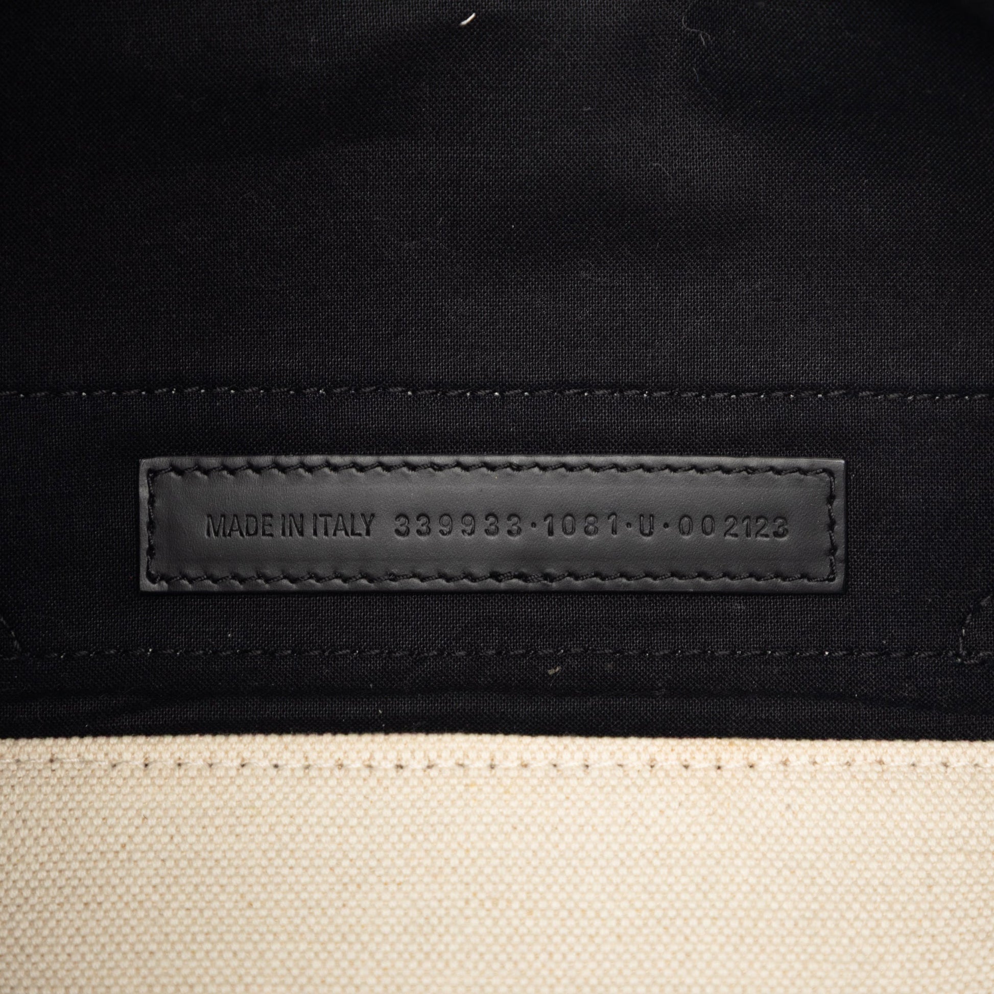 Canvas Navy Cabas Tote S