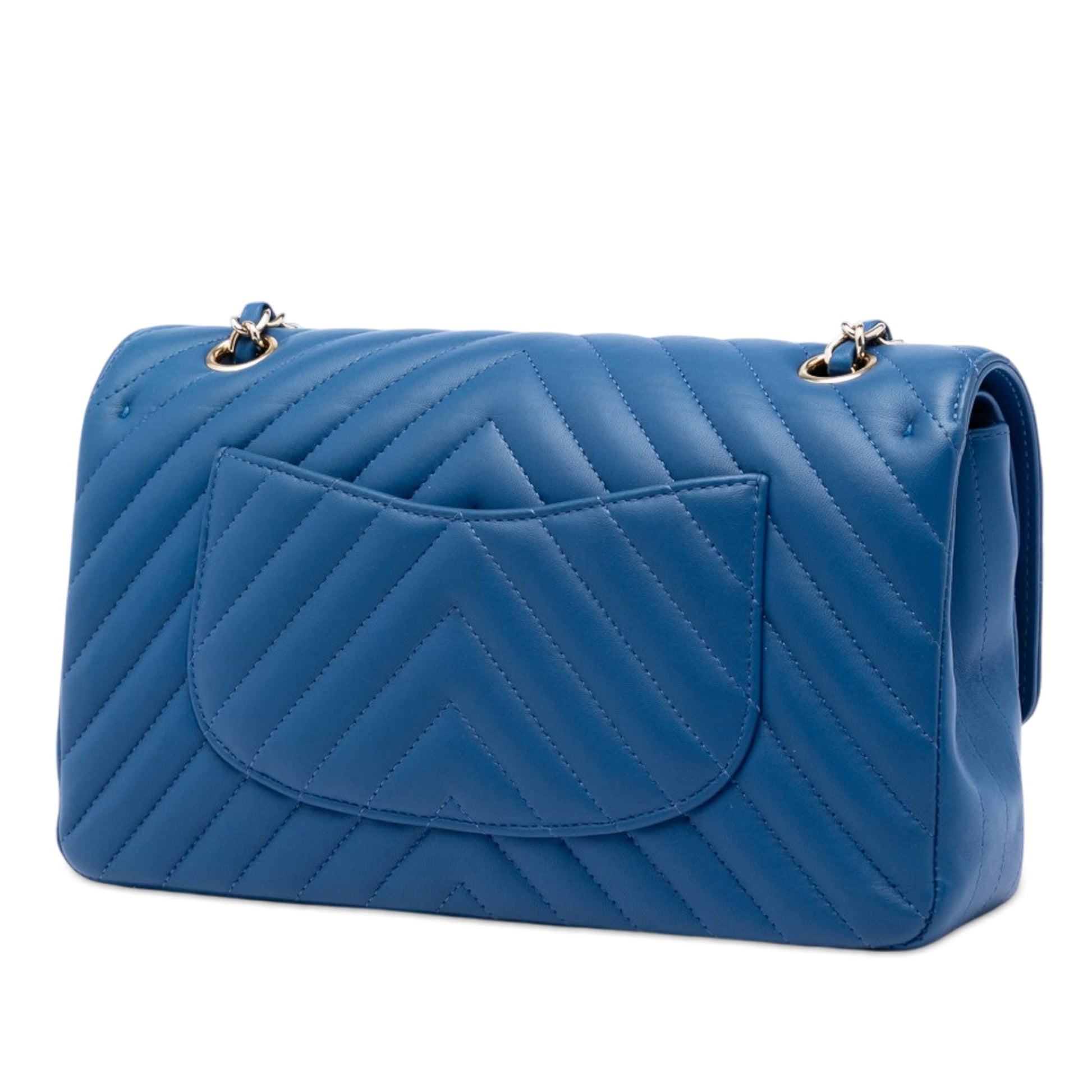 Chanel Medium Classic Chevron Lambskin Double Flap