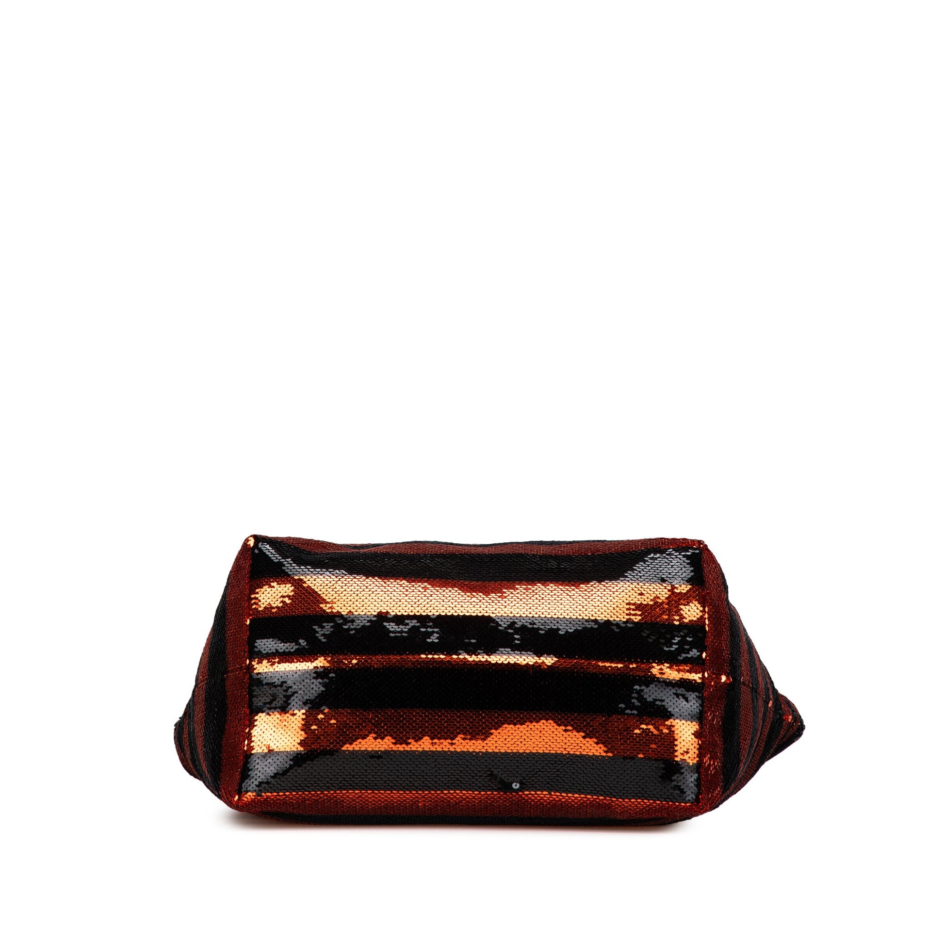 Prada Satin Sequin Stripes Tote