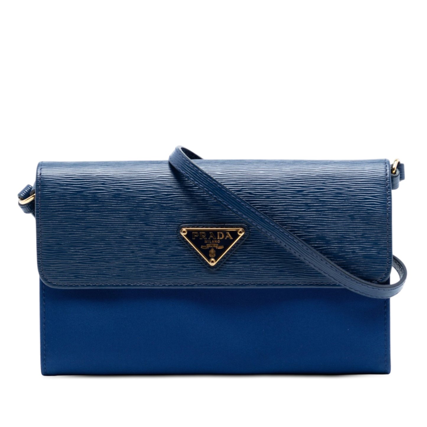Prada Vitello Move and Tessuto Wallet On Strap