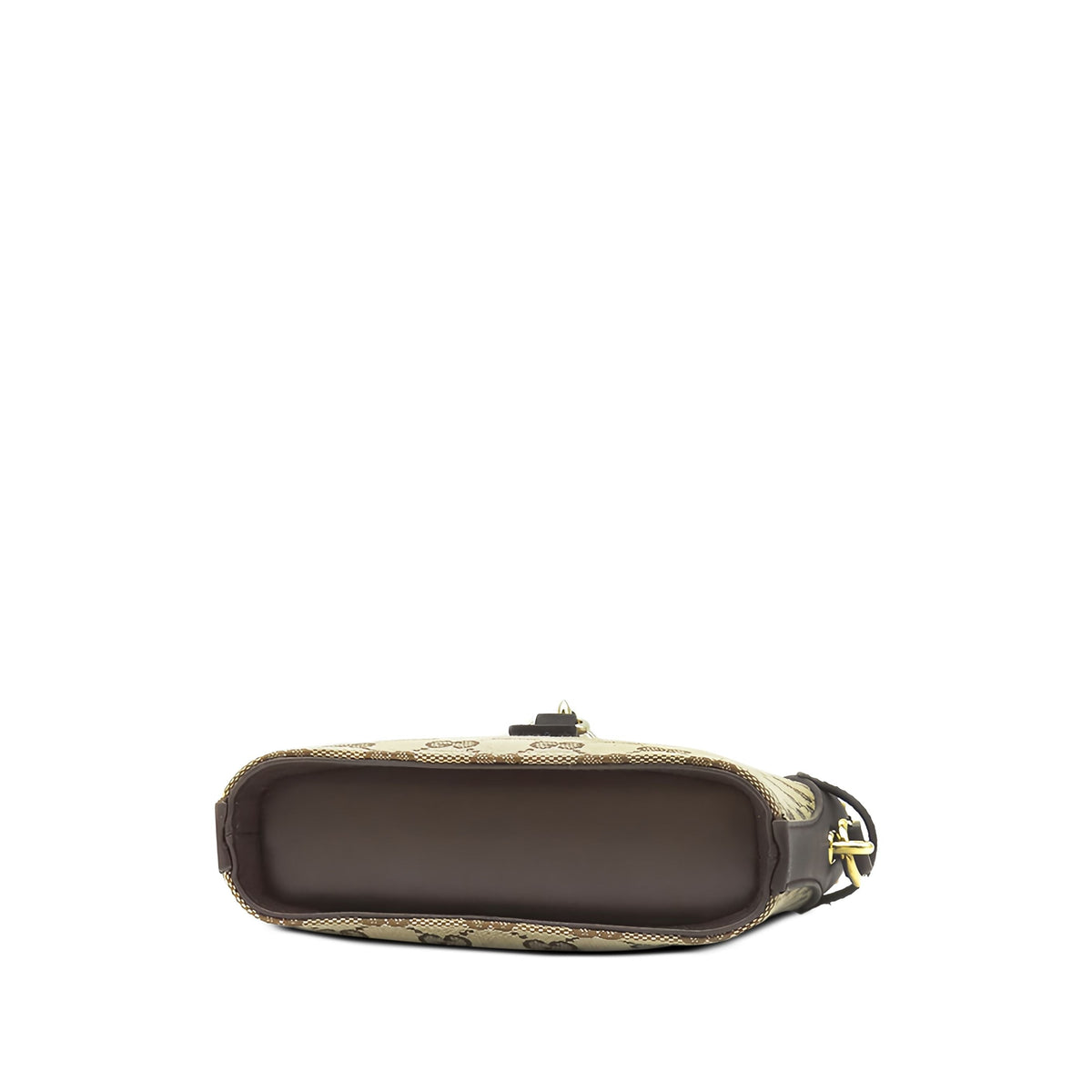 Gucci Mini GG Canvas Web Bucket Bag — Beige