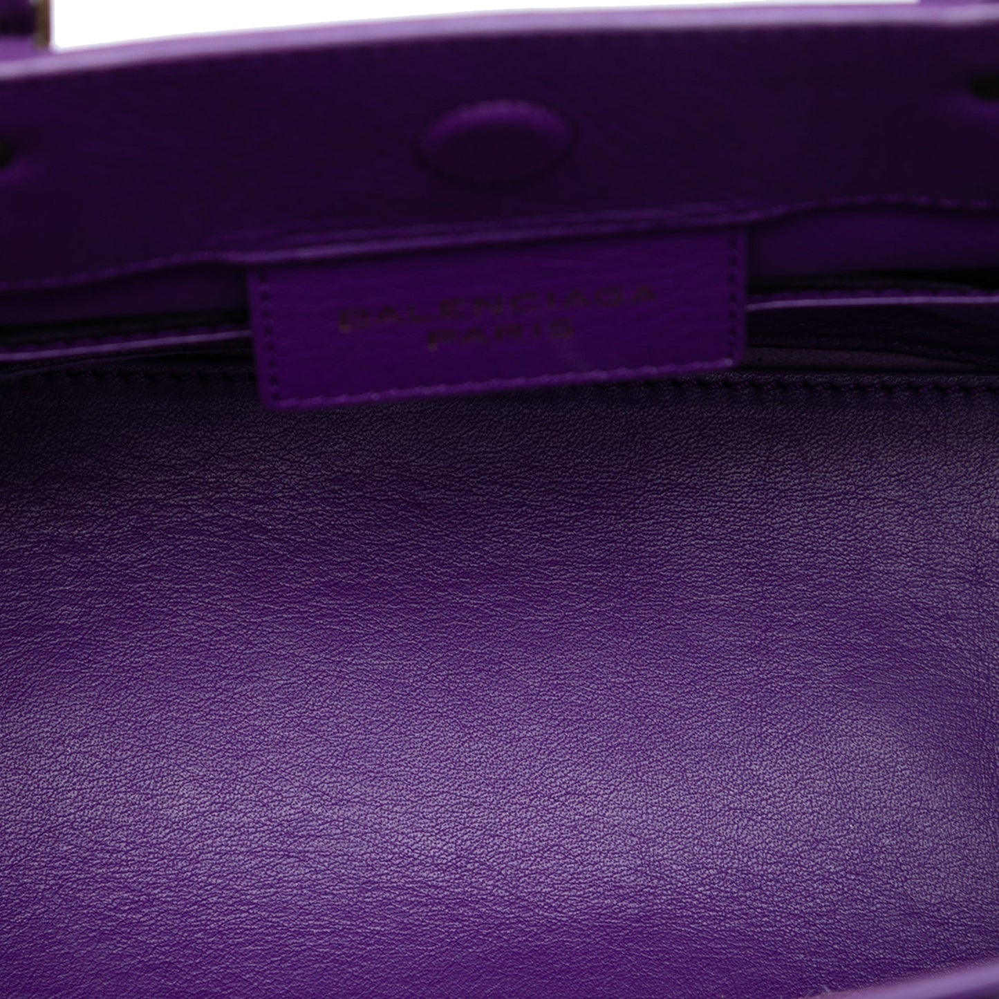 Balenciaga Mini Leather Papier A4 Zip Around Tote